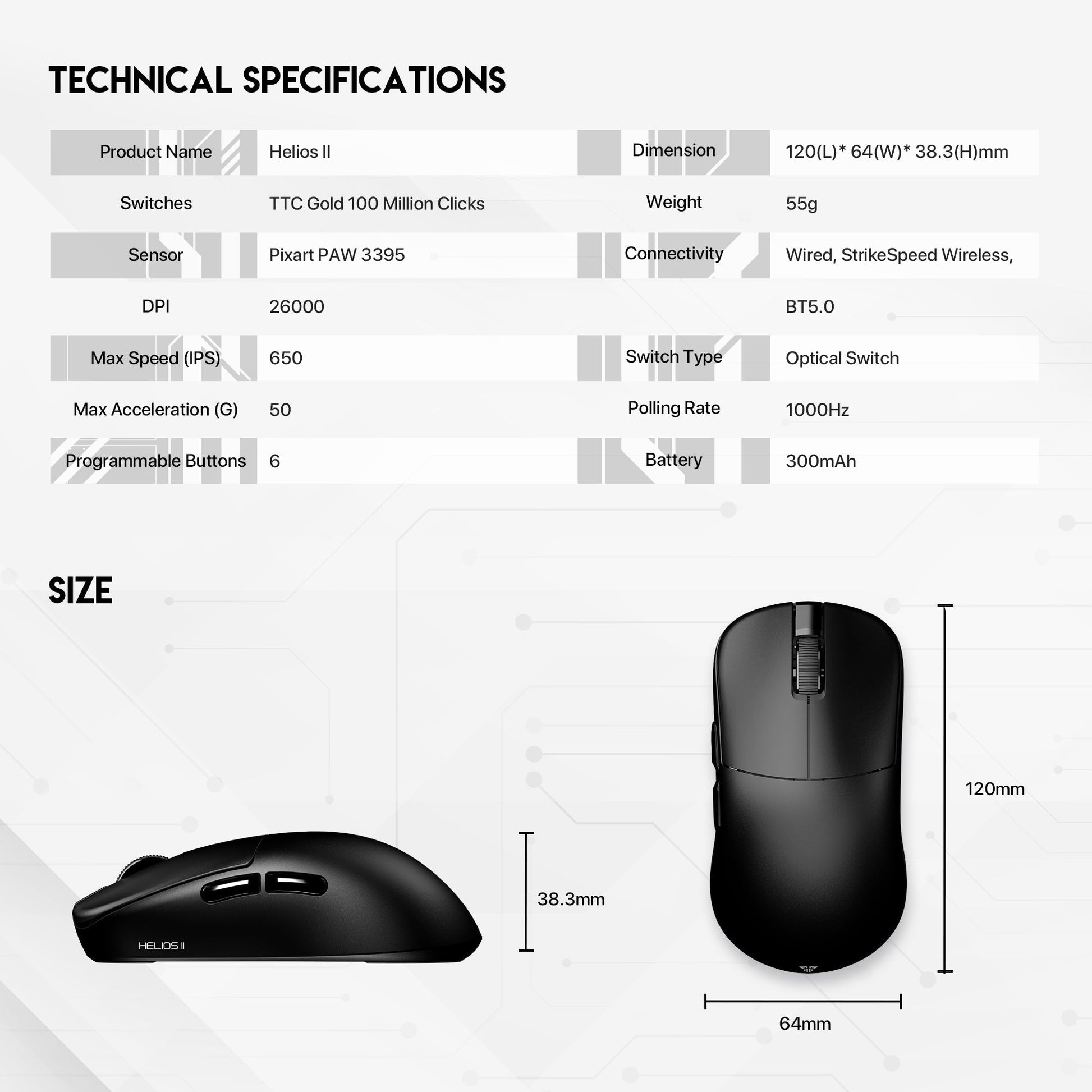 Fantech Helios II XD3 V3 Gaming Mouse Mouse