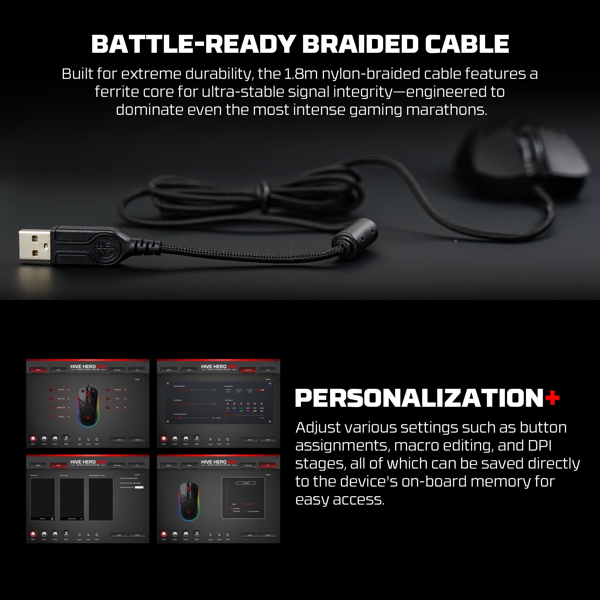 Fantech Hero X18 Gaming Mouse Rgb Black - Mouse