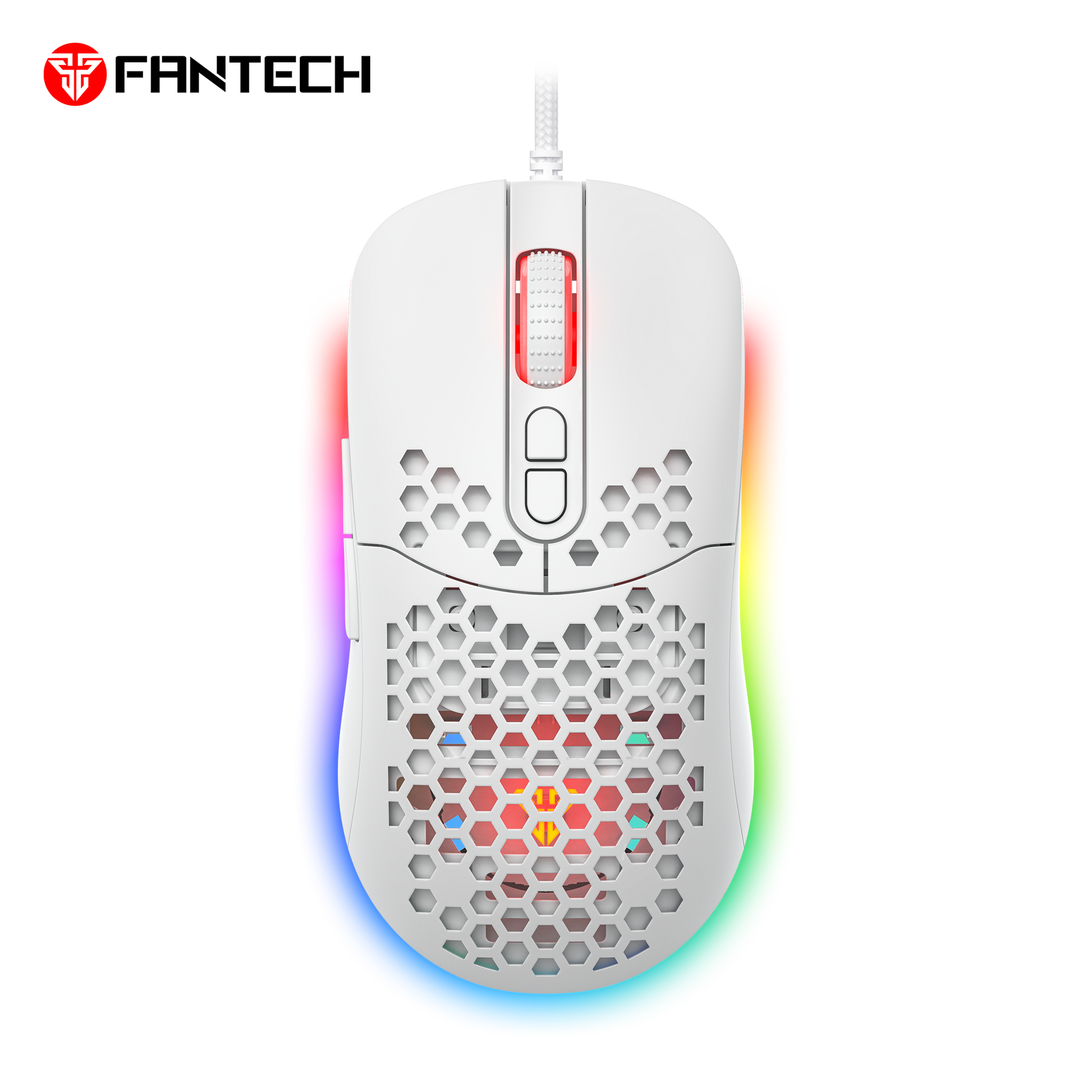 Fantech Hero X18 Gaming Mouse Rgb White - Mouse