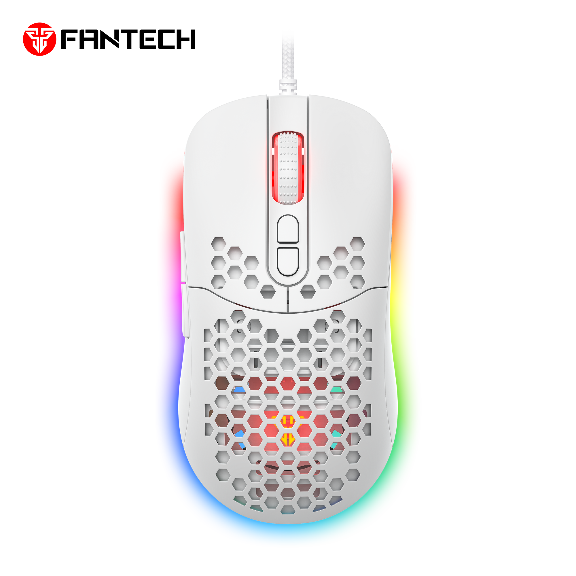 Fantech Hero X18 Gaming Mouse Rgb White - Mouse