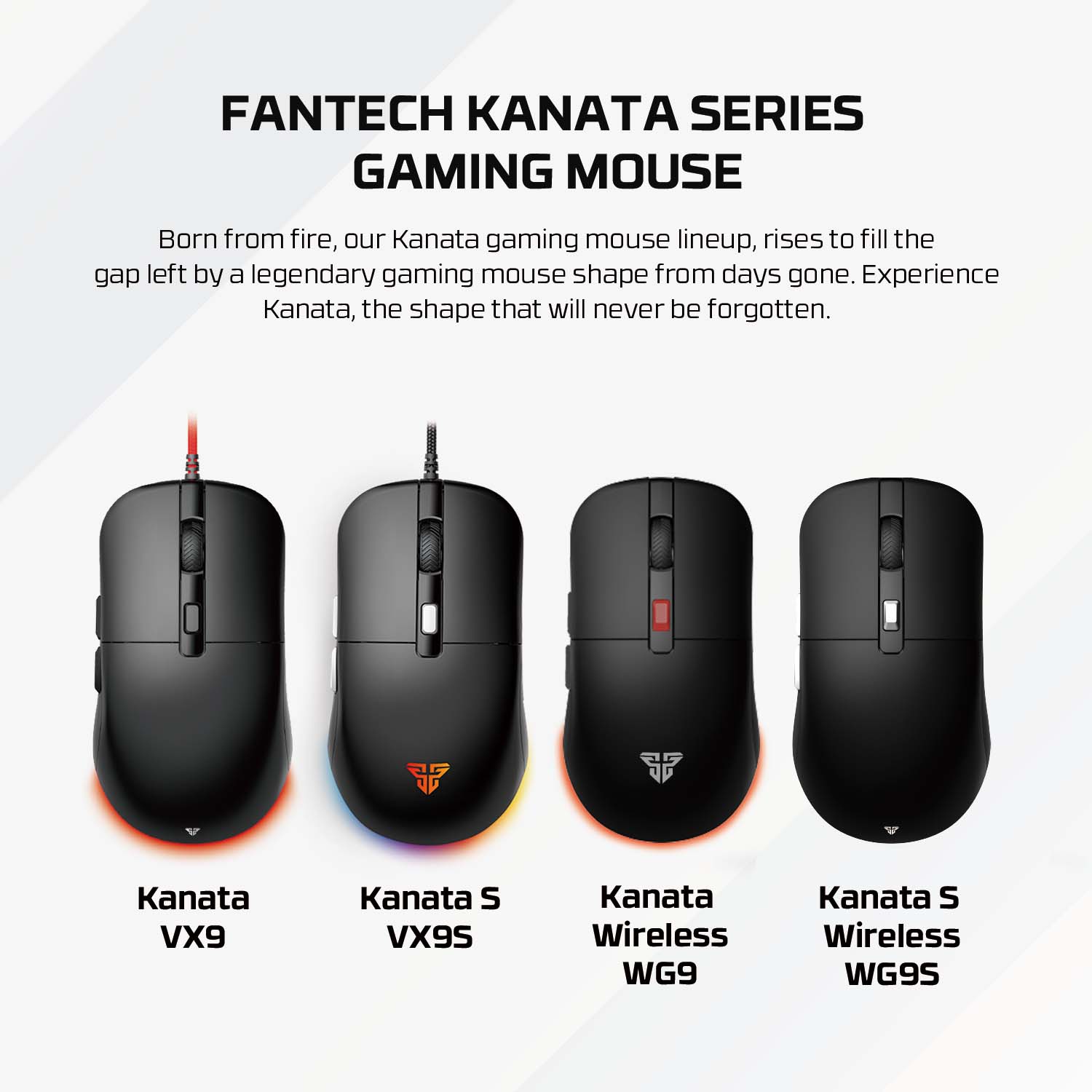 FANTECH KANATA S WG9S WIRELESS GAMING MOUSE BLACK Mouse