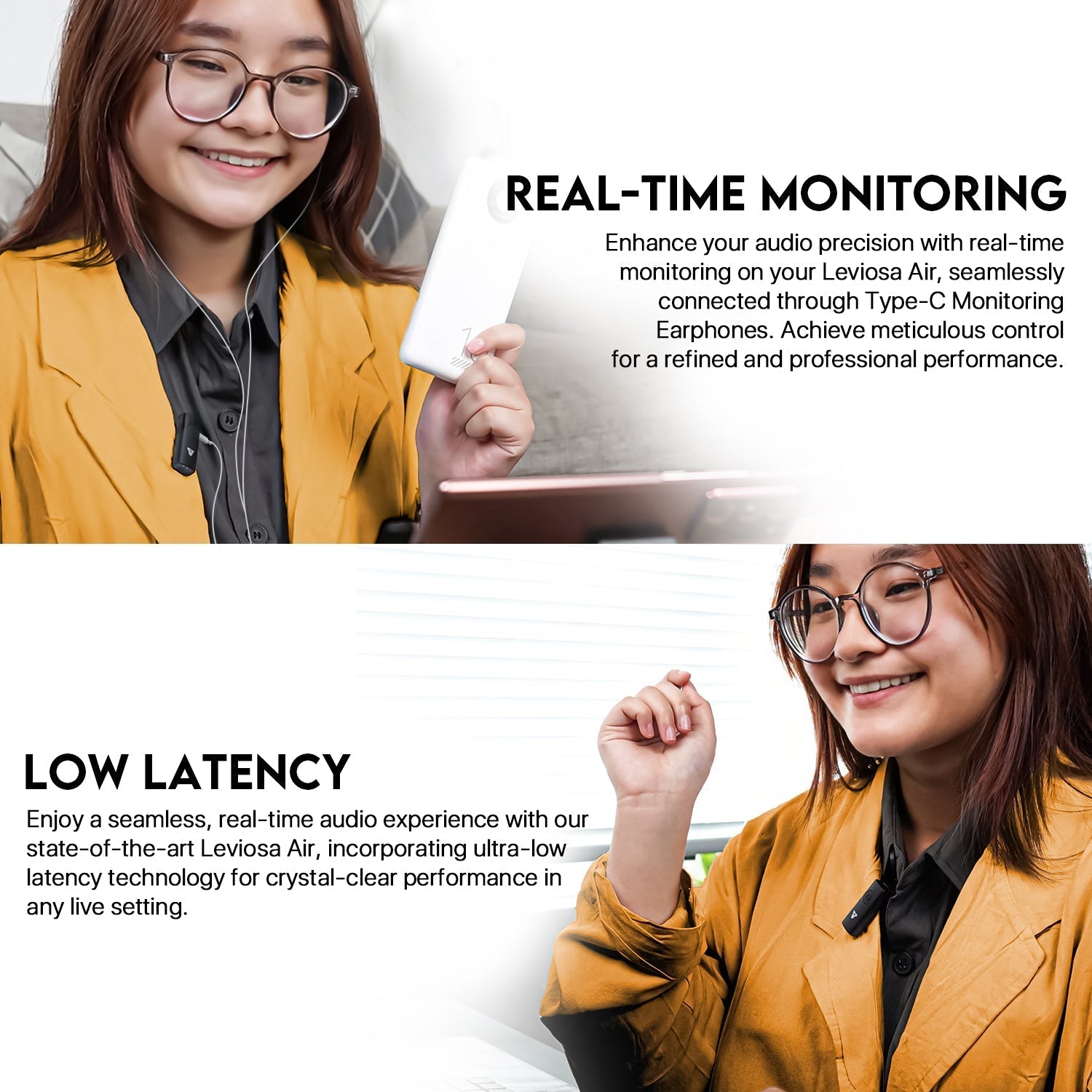 Fantech LEVIOSA AIR WMV11C Microphone Wireless Lavalier Type C New Arrivals