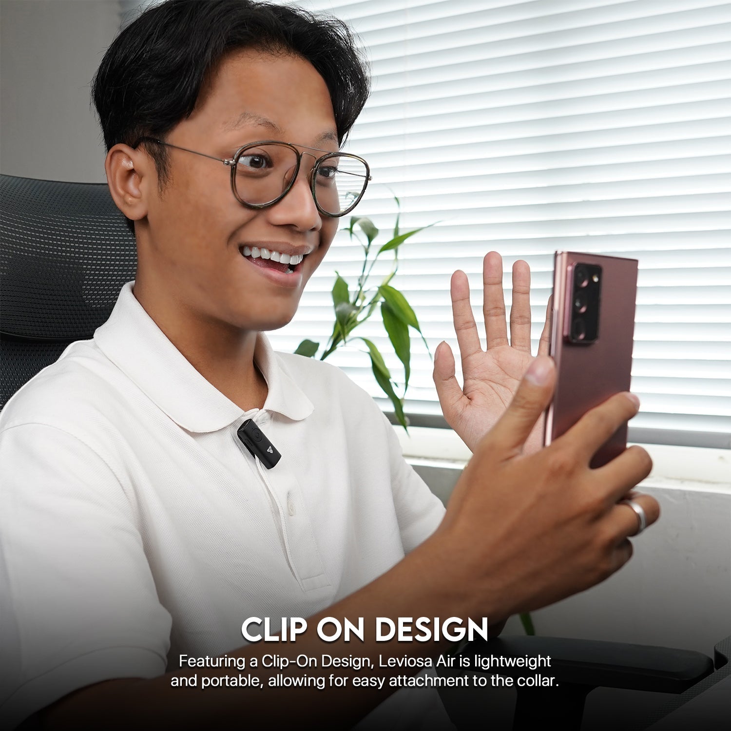 Fantech LEVIOSA AIR WMV11C Microphone Wireless Lavalier Type C New Arrivals