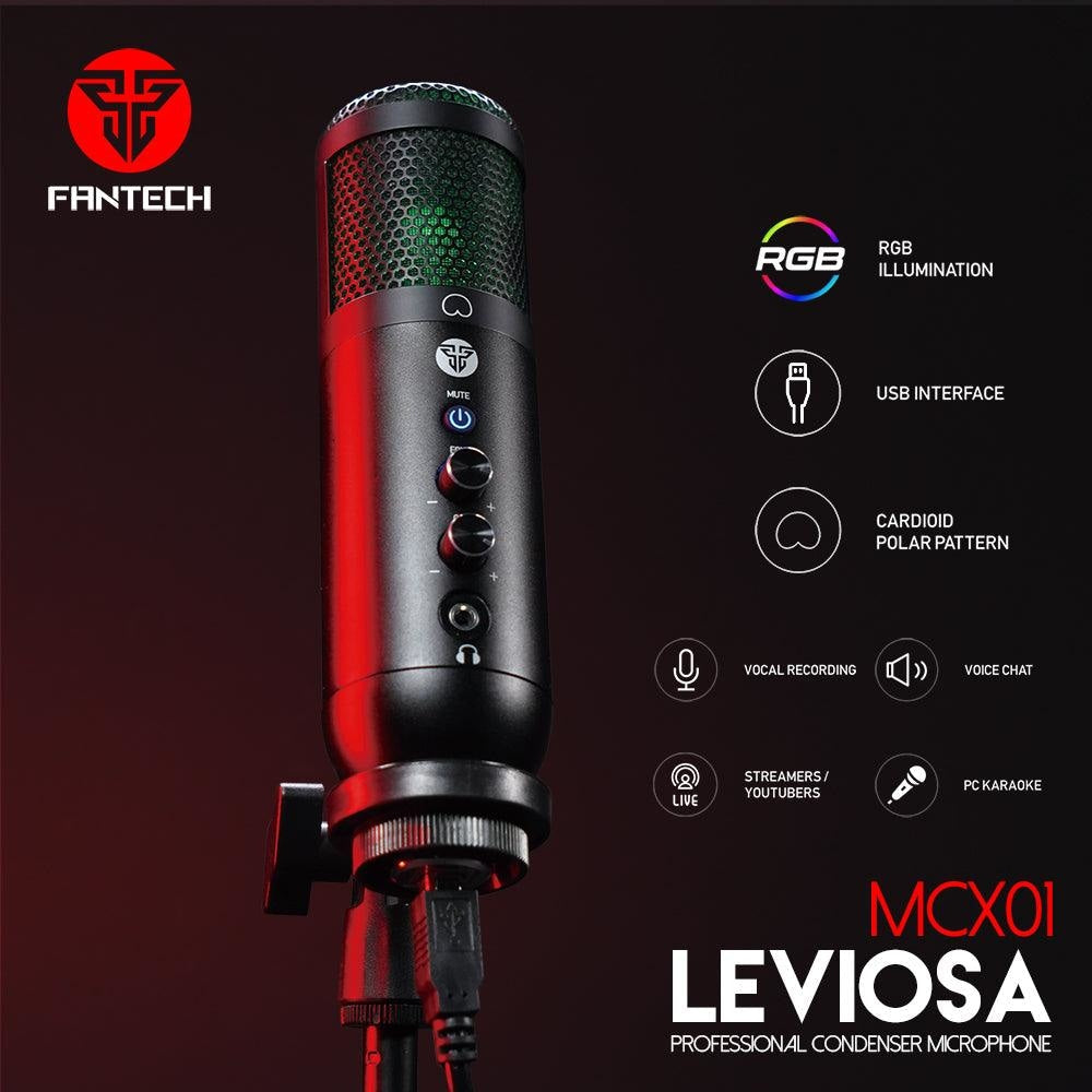 Fantech LEVIOSA MCX01 Professional Condenser Microphone Streaming
