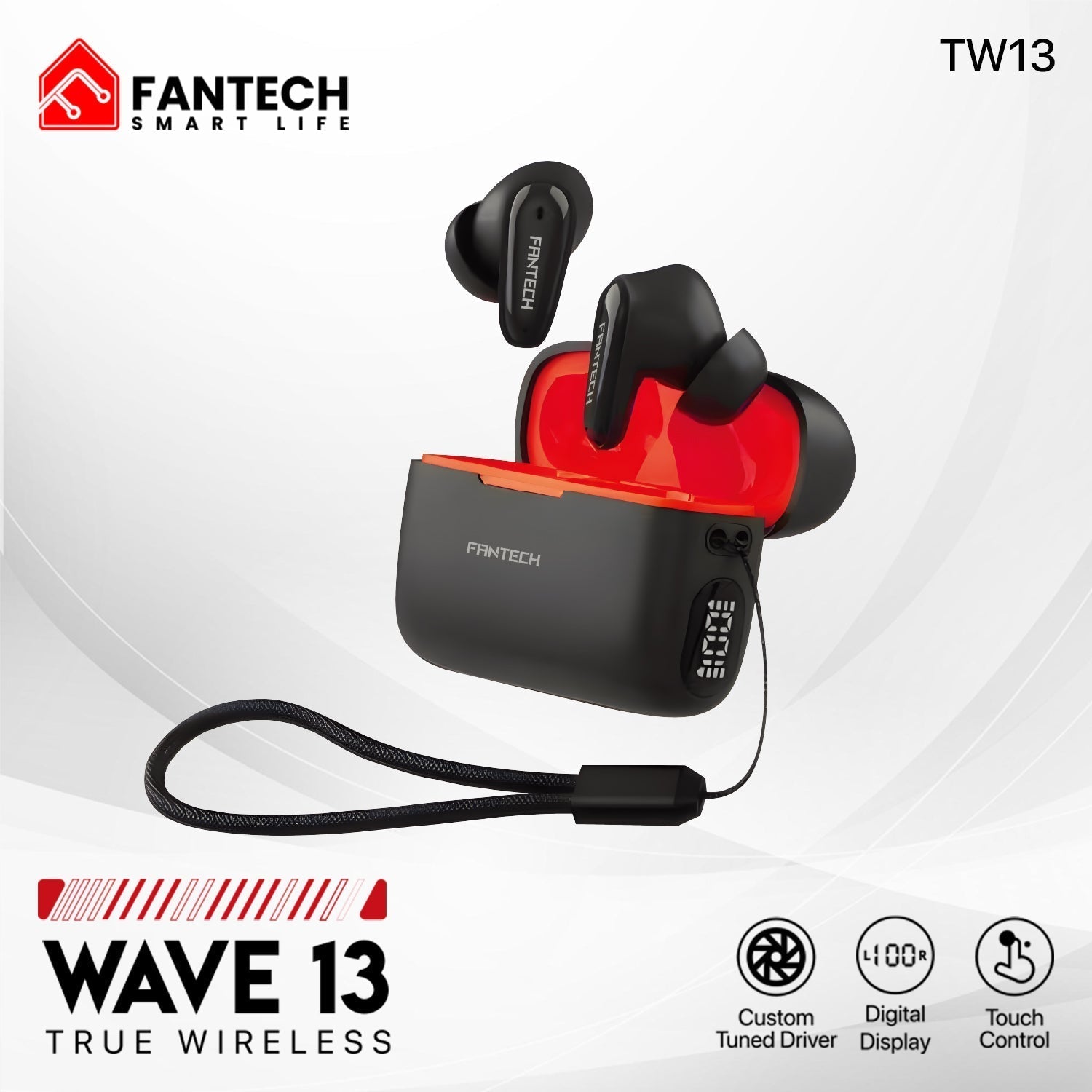 Fantech Life Wave 13 True Wireless TWS Earphone Bluetooth 5.3 Earbuds Audio