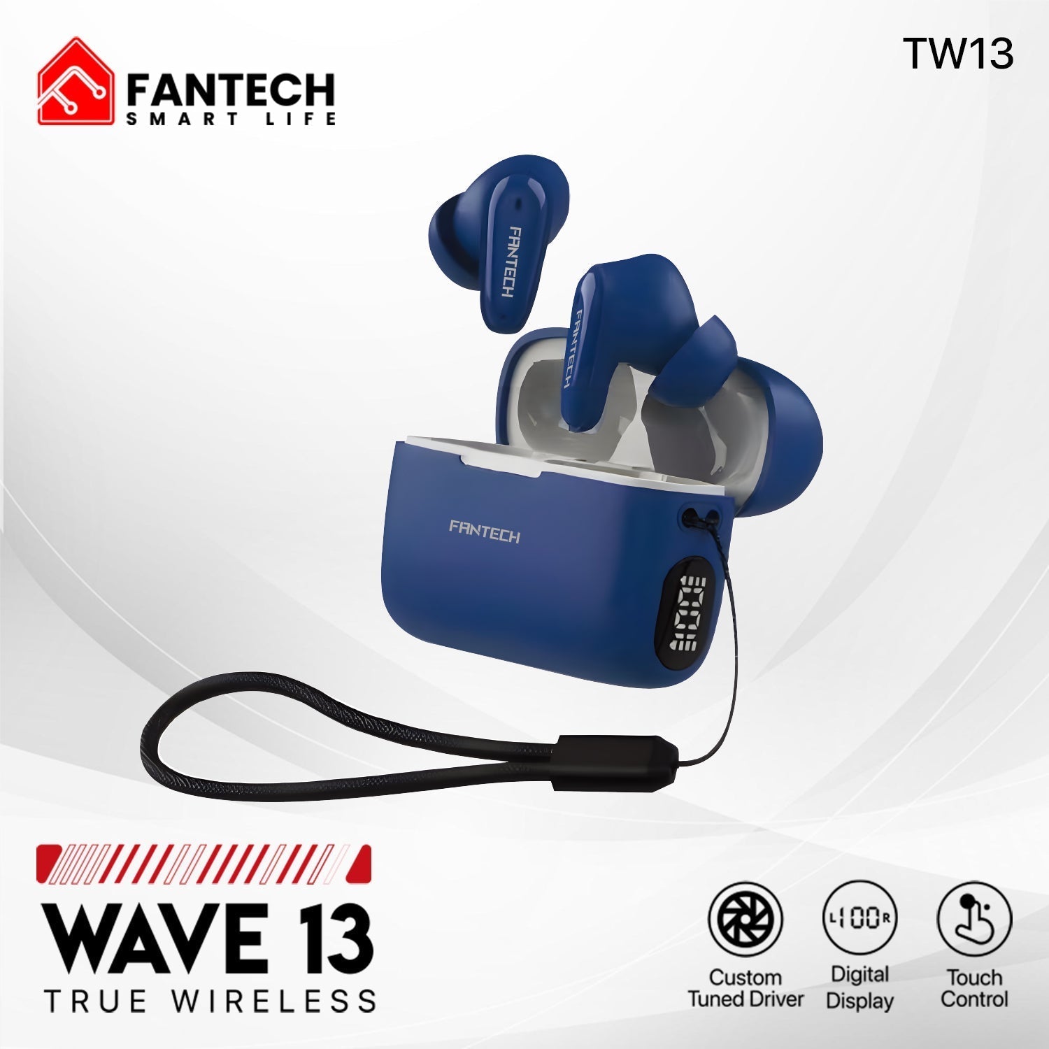 Fantech Life Wave 13 True Wireless TWS Earphone Bluetooth 5.3 Earbuds Audio