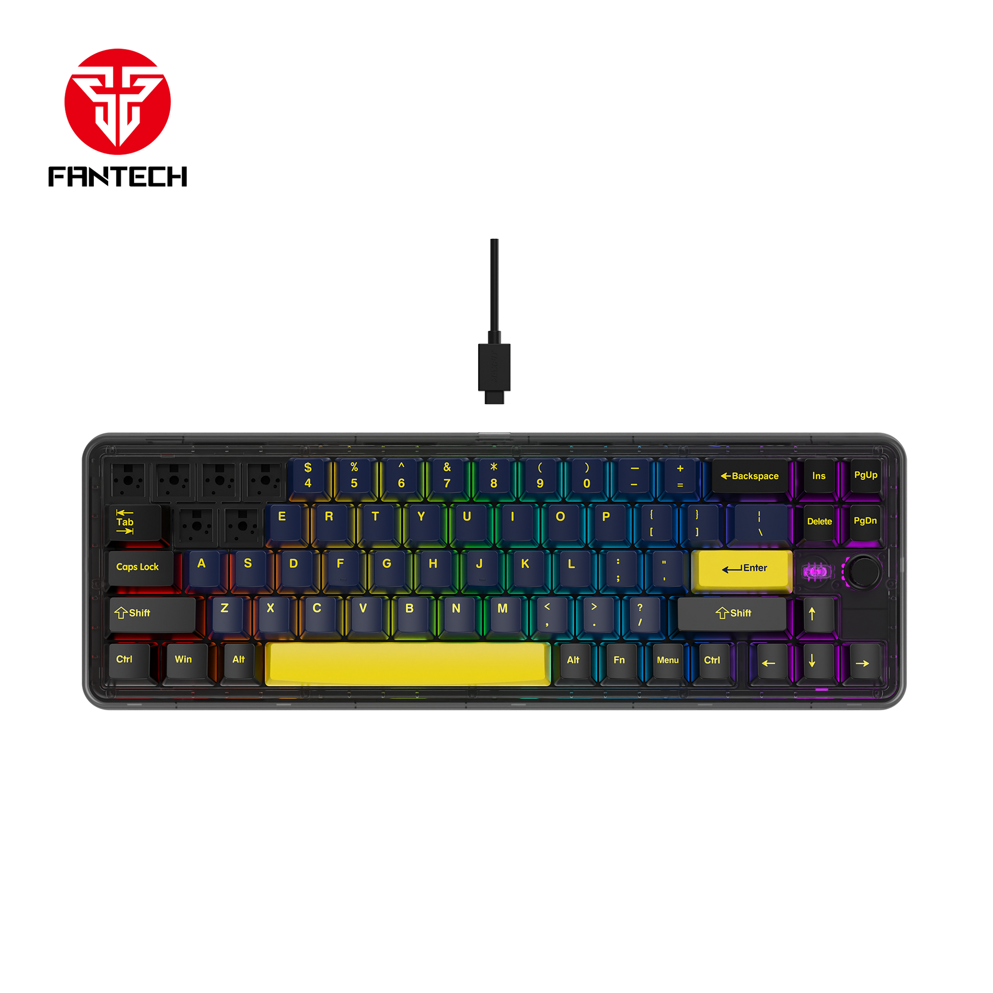 Fantech Maxfit70 MK911 Vibe Edition EPIC GREYSCALE Mechanical Gaming Keyboard