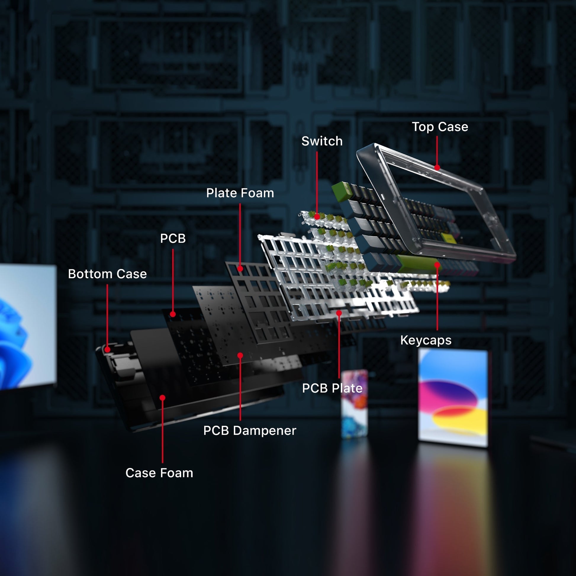 Fantech Maxfit70 MK911 Vibe Edition GRAND COBALT Mechanical Gaming Keyboard