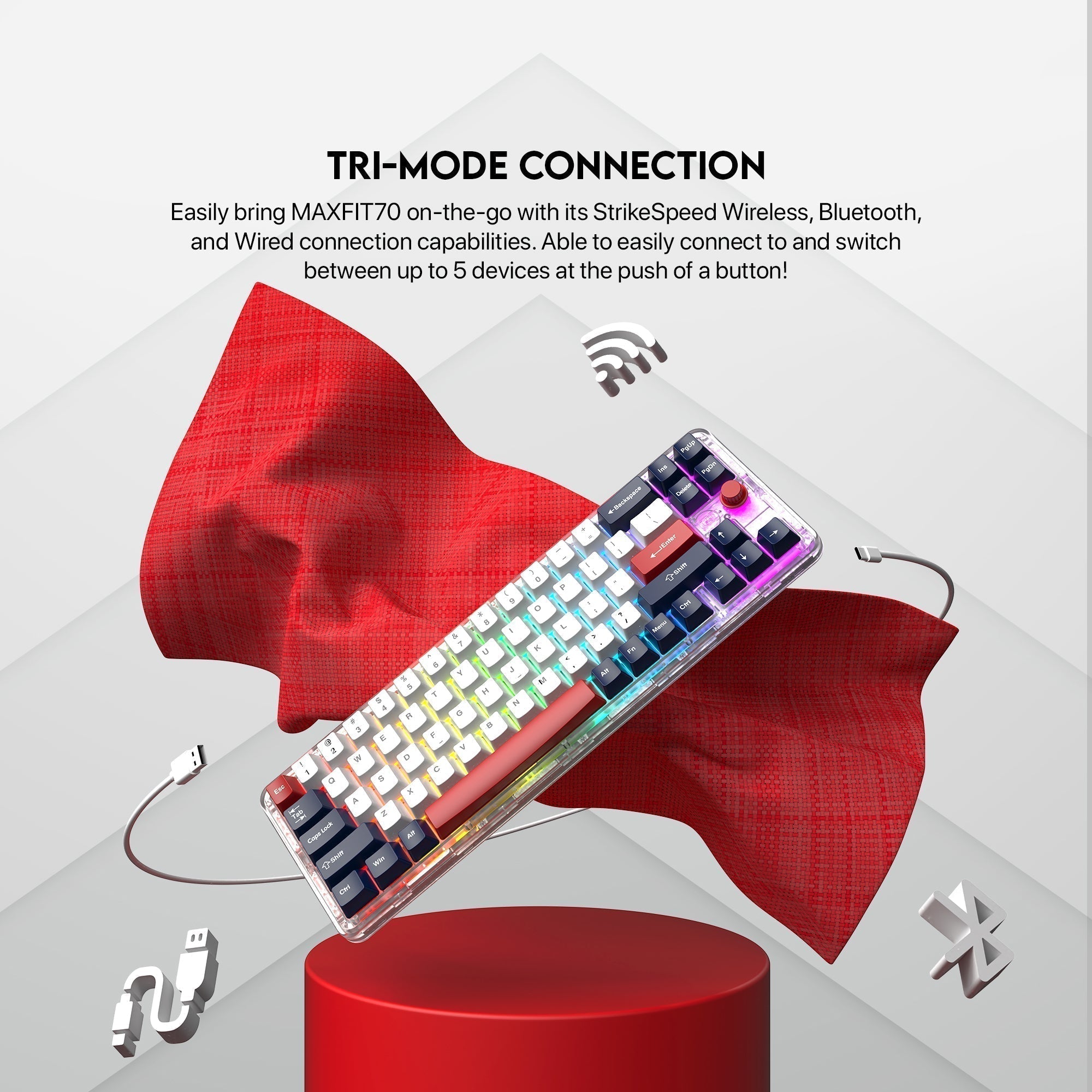 Fantech Maxfit70 MK911 Vibe Edition LONDON TOUR Mechanical Gaming Keyboard