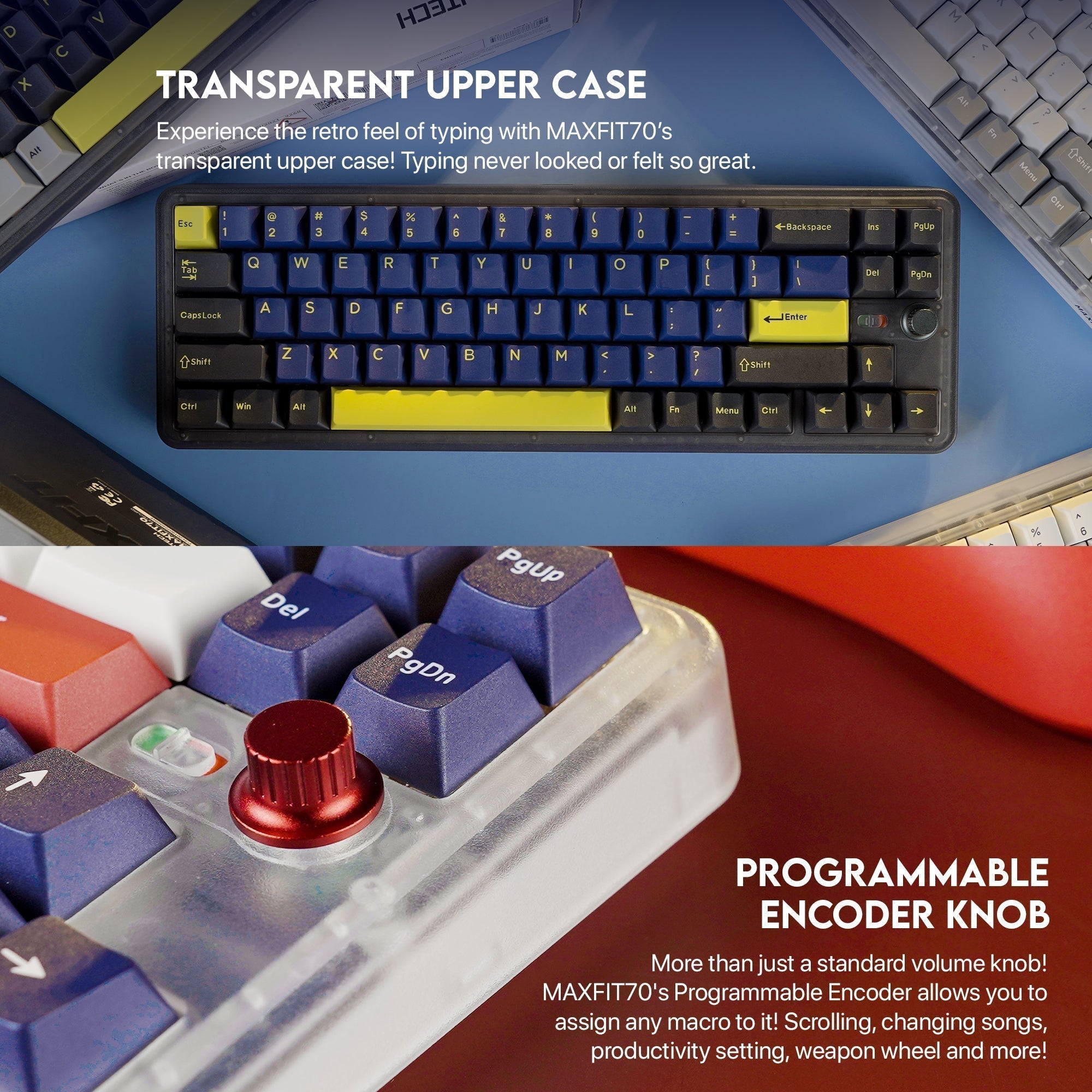 Fantech Maxfit70 MK911 Vibe Edition LONDON TOUR Mechanical Gaming Keyboard