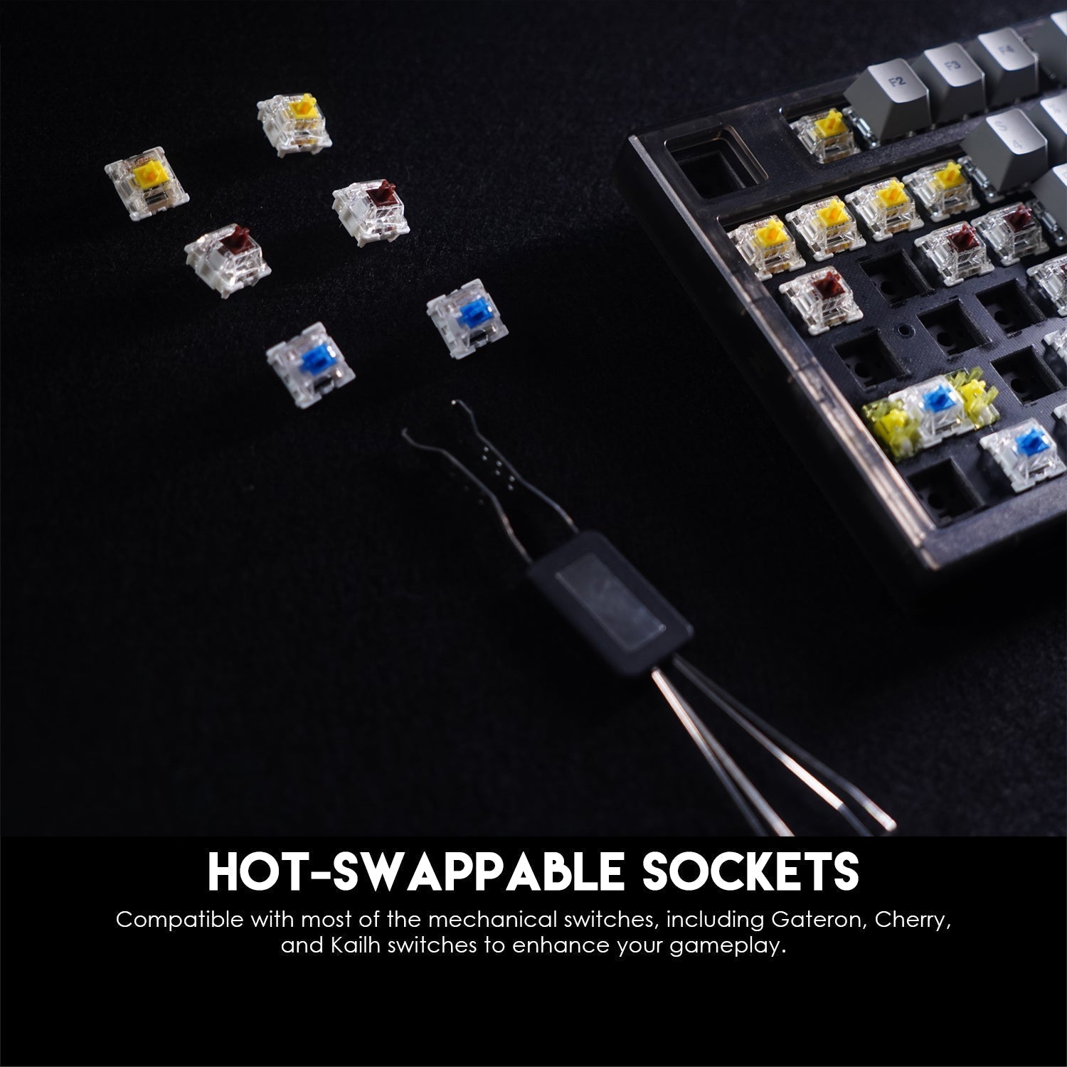 Fantech Maxfit81 MK910 PBT Frost Wireless Modular Mechanical Gaming Keyboard