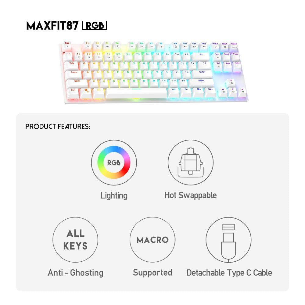 FANTECH MAXFIT87 MK856 RGB MECHANICAL KEYBOARD Keyboard