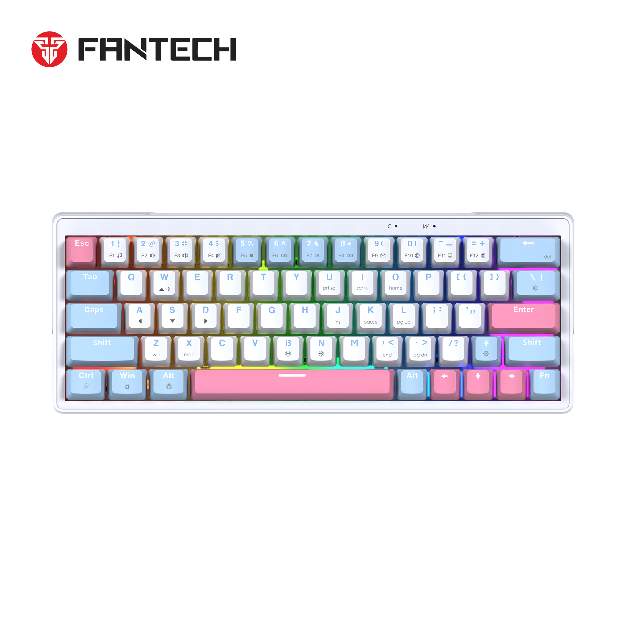 Fantech Mk611 Atom X63 Ame Edition - White - Keyboard