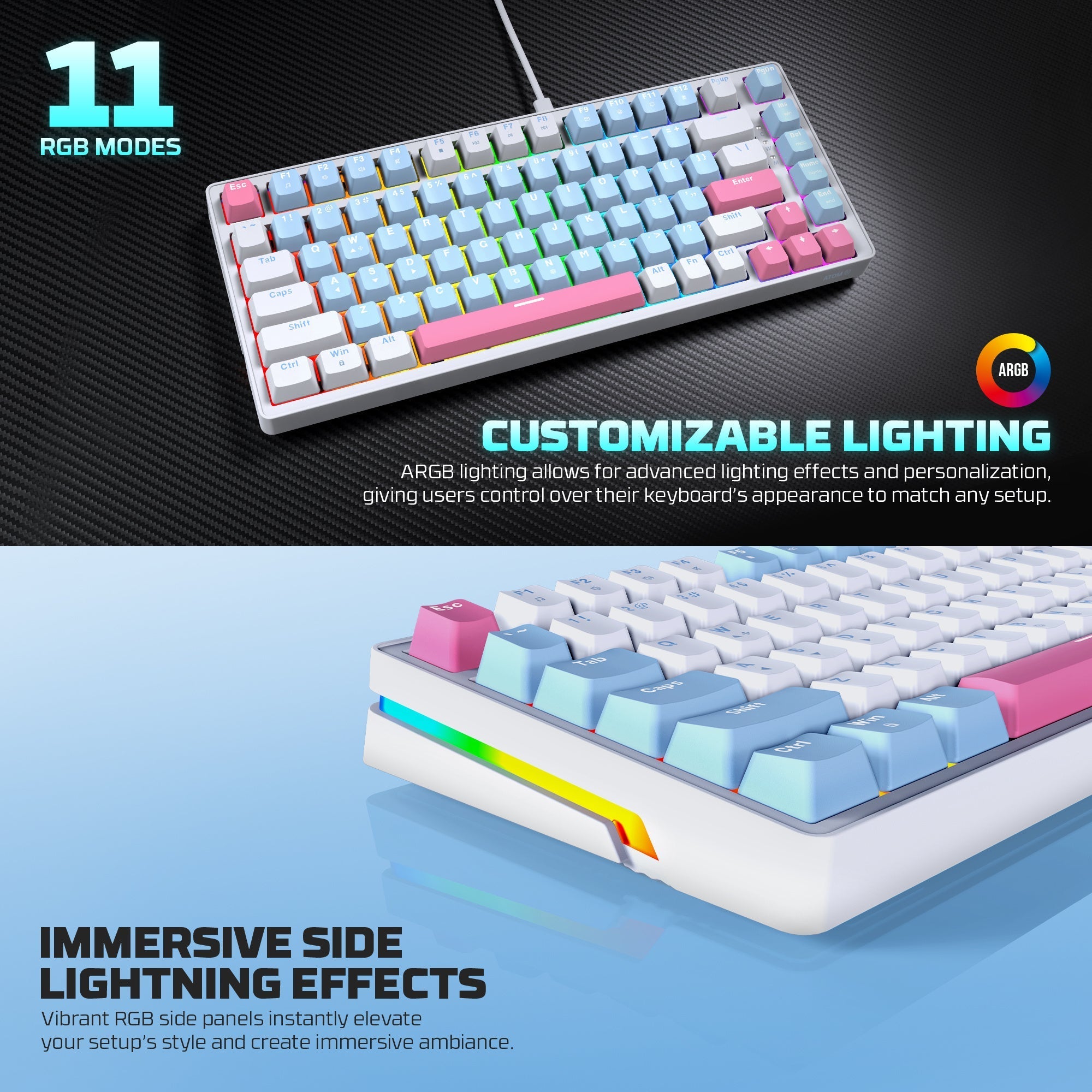 Fantech Mk612 Atom X83 Ame Edition - Keyboard