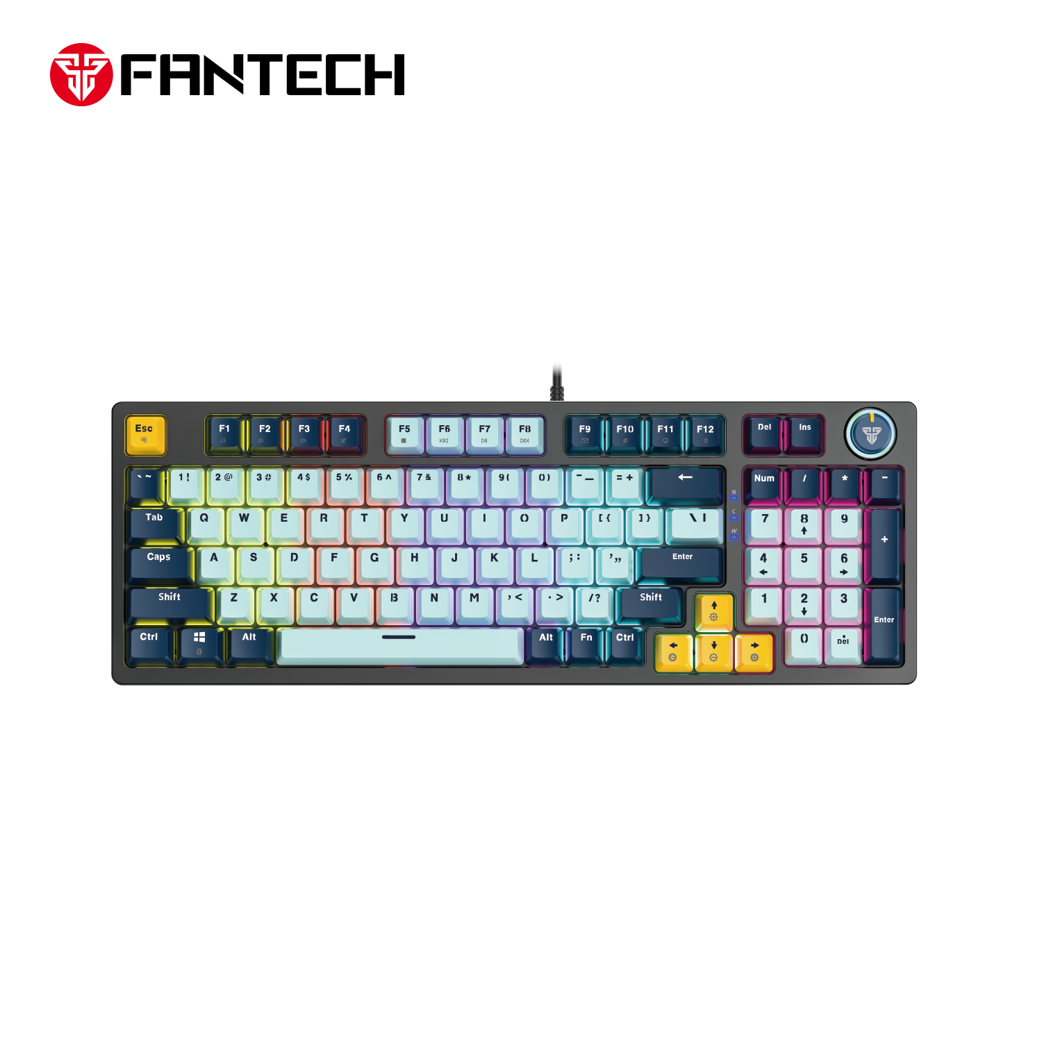 Fantech MK890V2 ATOM 96 RGB Mechanical Gaming Keyboard MIZU EDITION Sky Blue