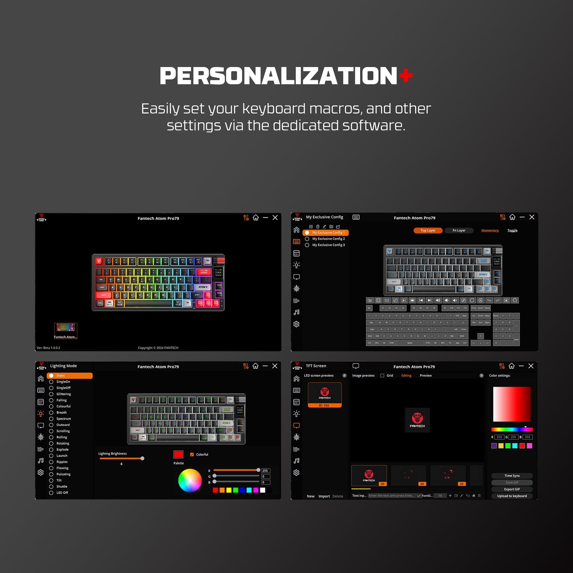 FANTECH MK917 ATOM PRO79 WIRELESS MECHANICAL GAMING KEYBOARD BLACK Keyboard