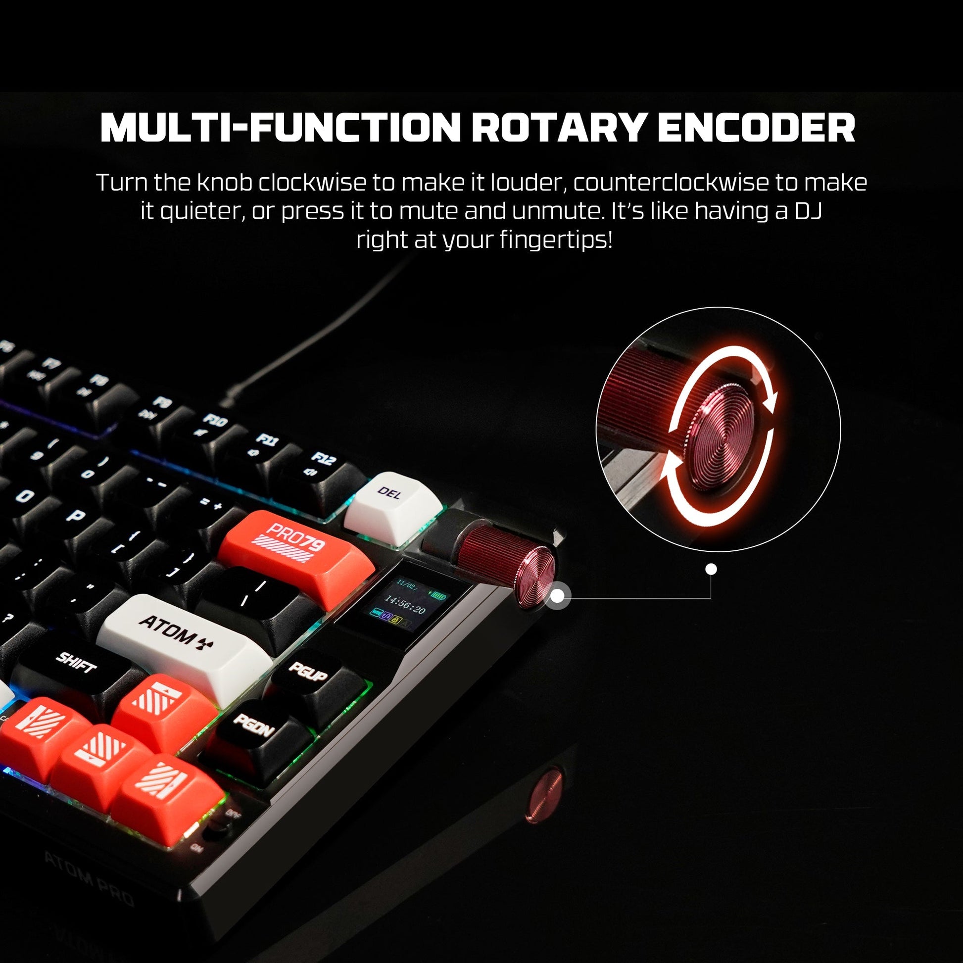 FANTECH MK917 ATOM PRO79 WIRELESS MECHANICAL GAMING KEYBOARD White Keyboard