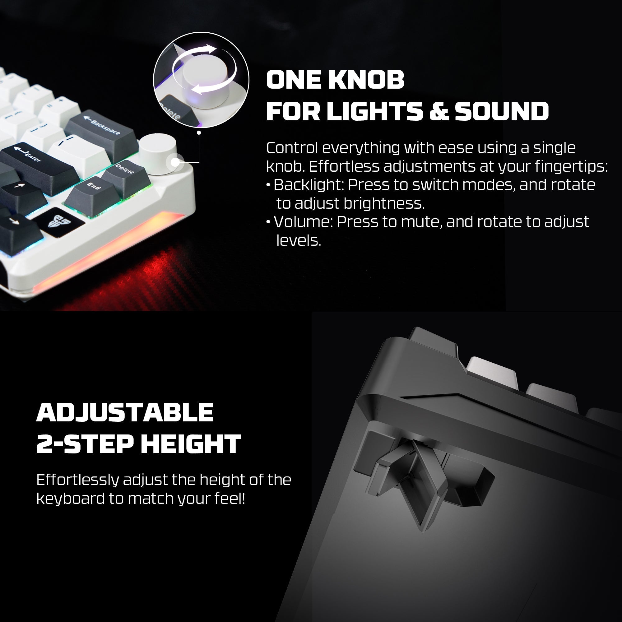 Fantech MK919 ATOM PRO66 Mechanical Keyboard Black Keyboard