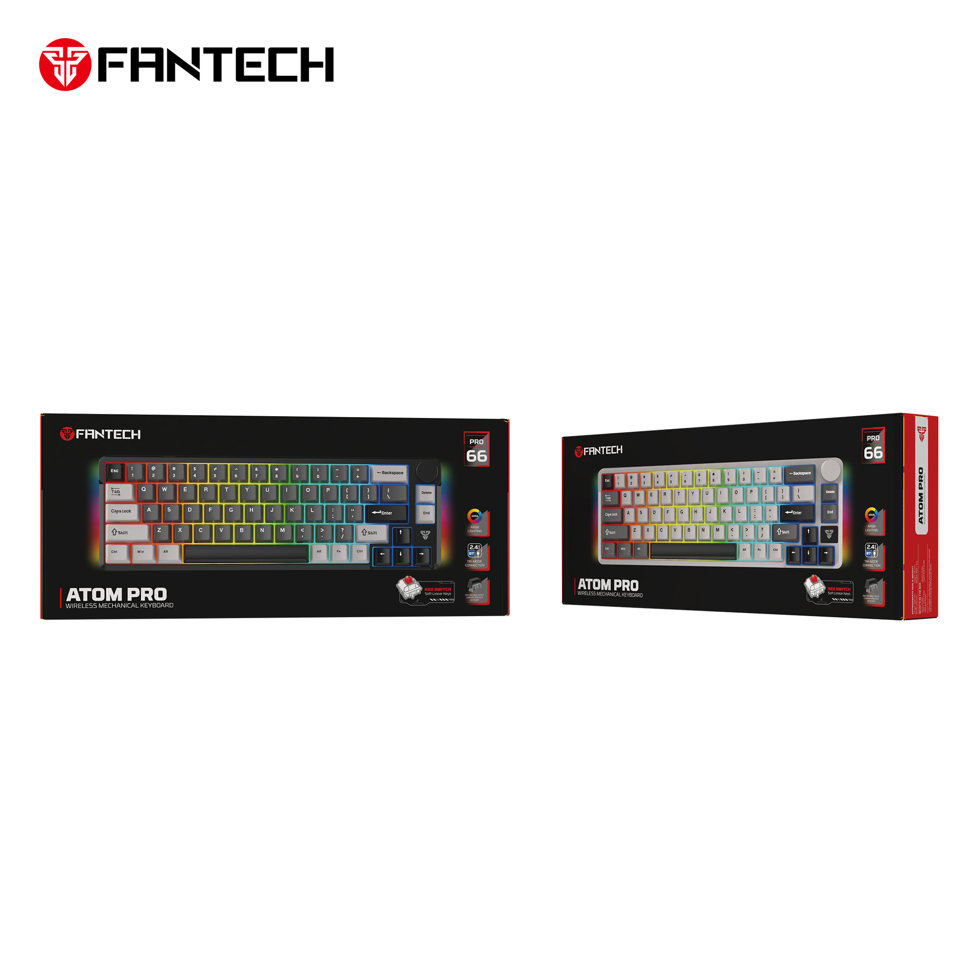 Fantech MK919 ATOM PRO66 Mechanical Keyboard Black Keyboard