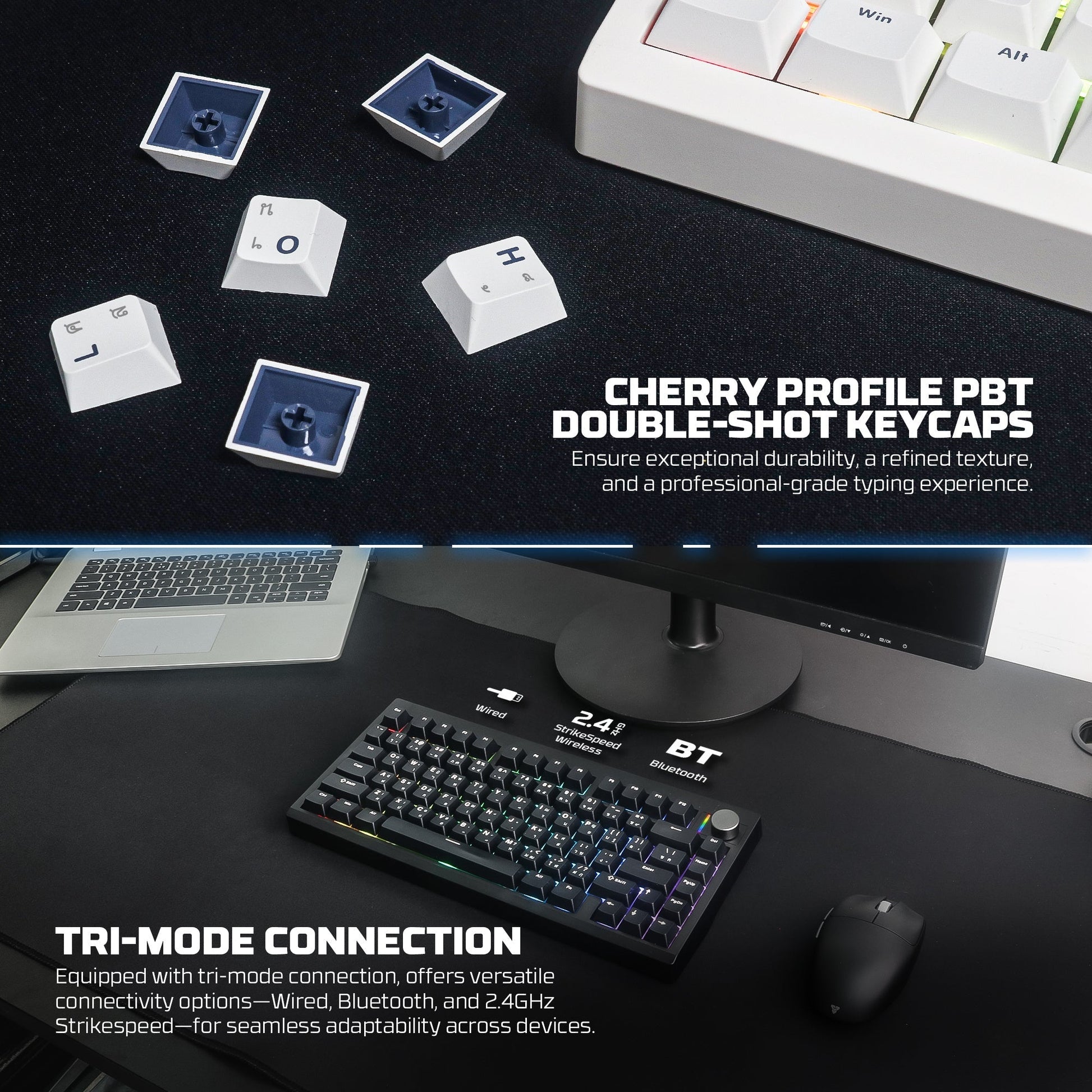 Fantech Mk921 Maxfit8 Qmk Mechanical Keyboard - Keyboard