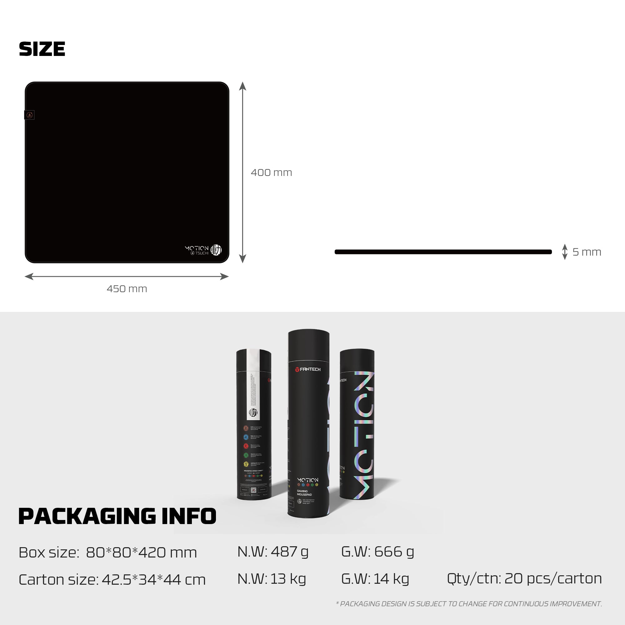 FANTECH MOTION PAD GAMING PAD Mousepad