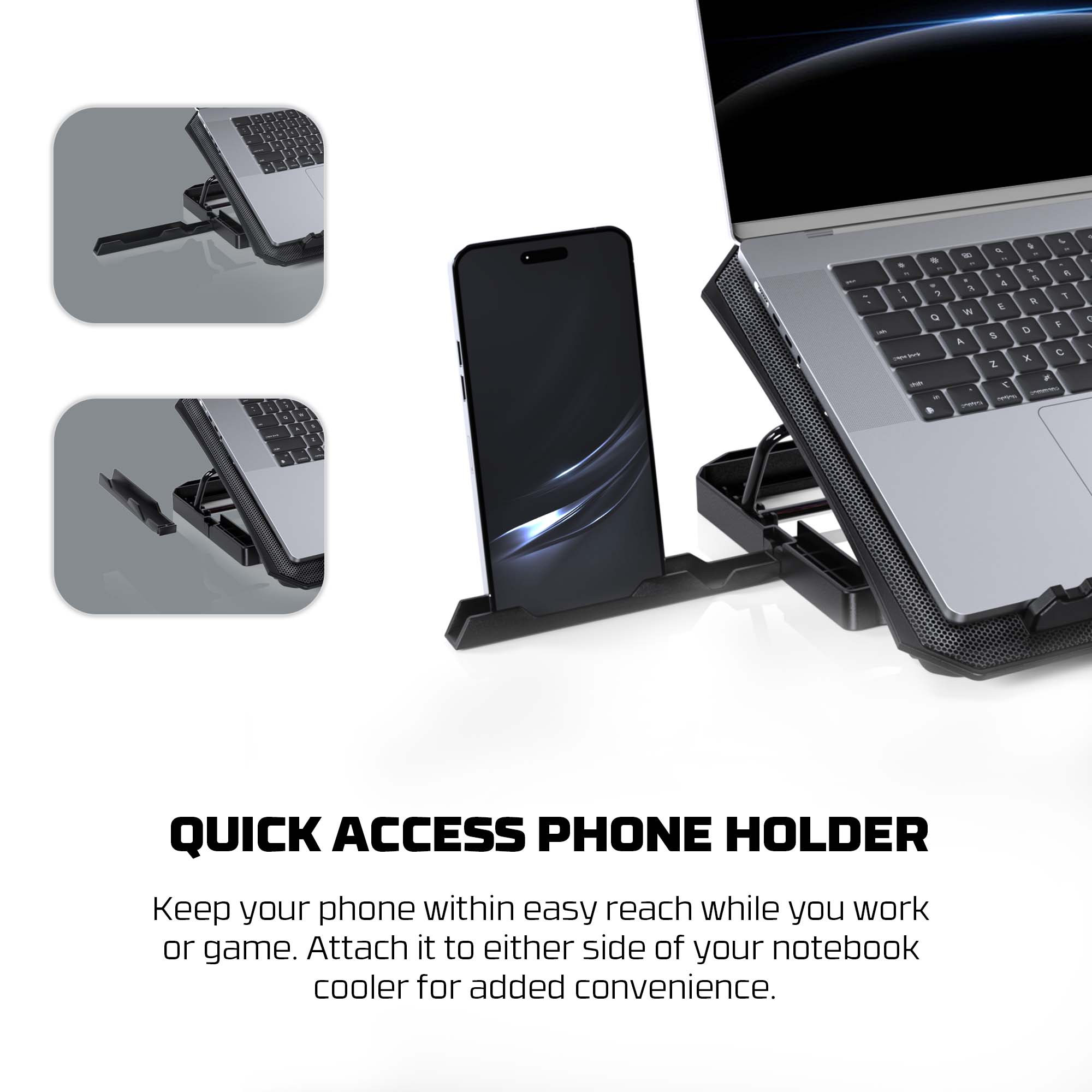 FANTECH NC14 NOTEBOOK COOLER LAPTOP COOLING PAD Cooling Stands