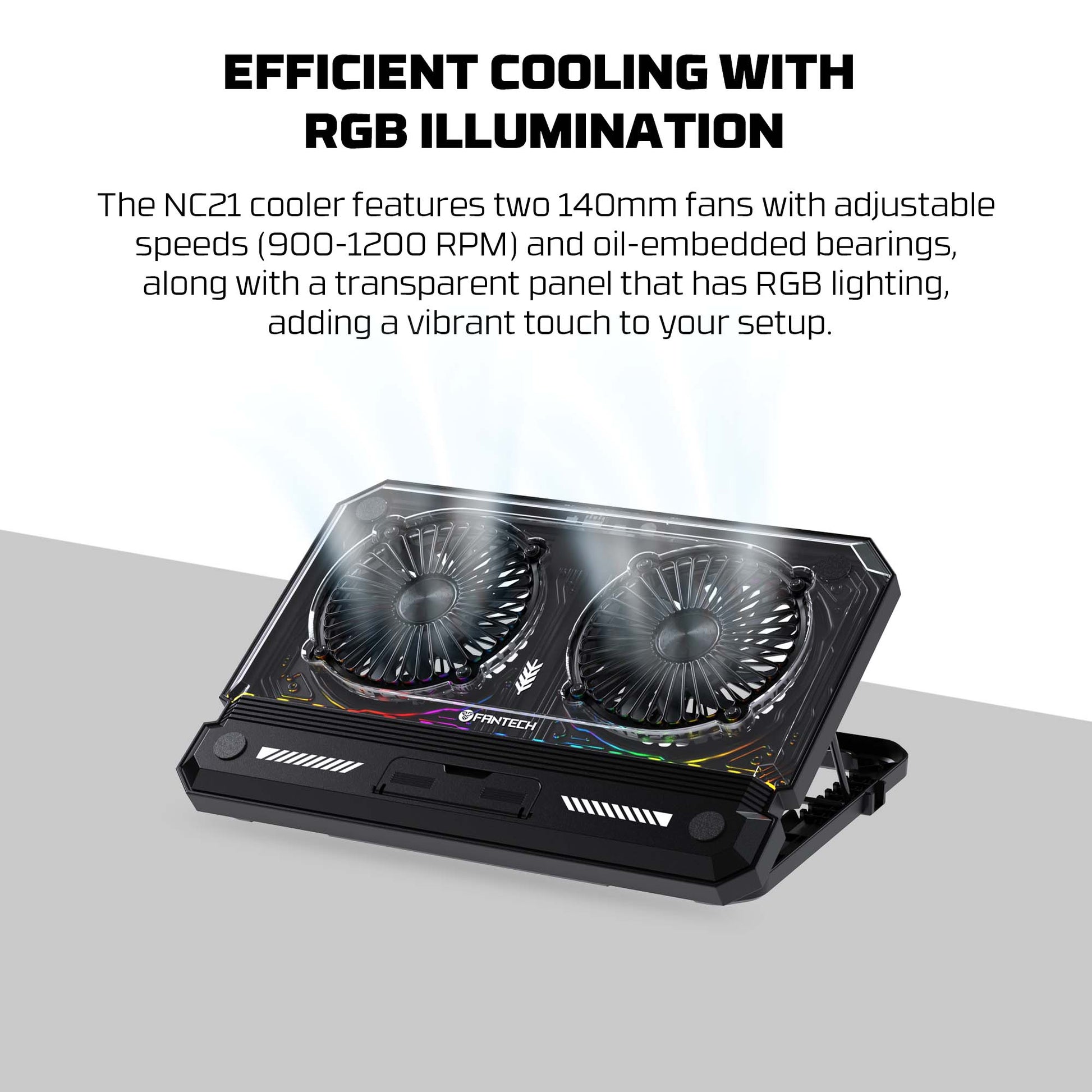 FANTECH NC21 NOTEBOOK COOLER LAPTOP COOLING PAD Cooling Stands