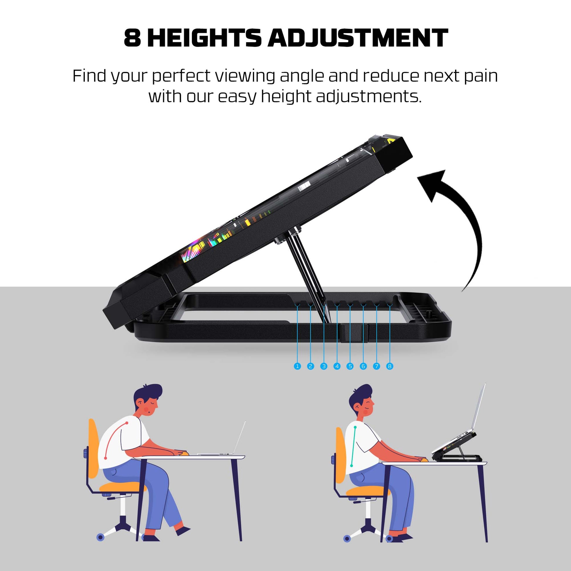 FANTECH NC21 NOTEBOOK COOLER LAPTOP COOLING PAD Cooling Stands