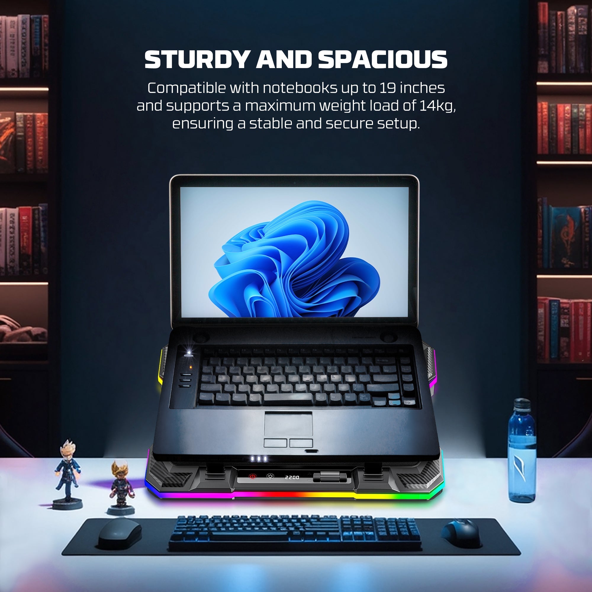 FANTECH NC22 NOTEBOOK COOLER LAPTOP COOLING PAD Cooling Stands