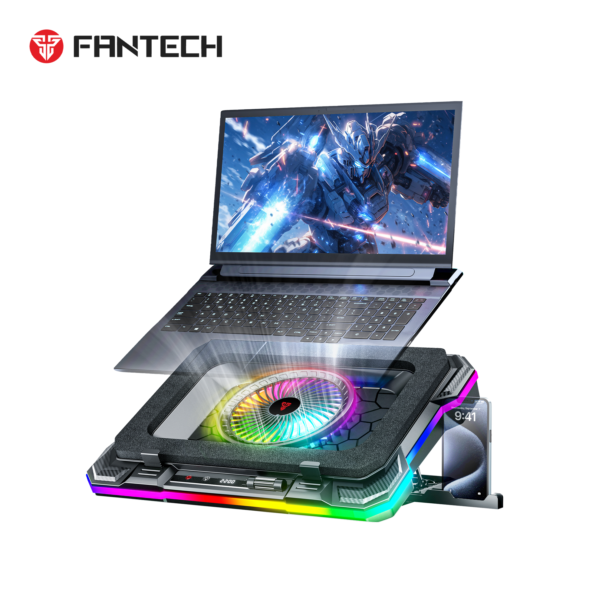 FANTECH NC22 NOTEBOOK COOLER LAPTOP COOLING PAD Cooling Stands