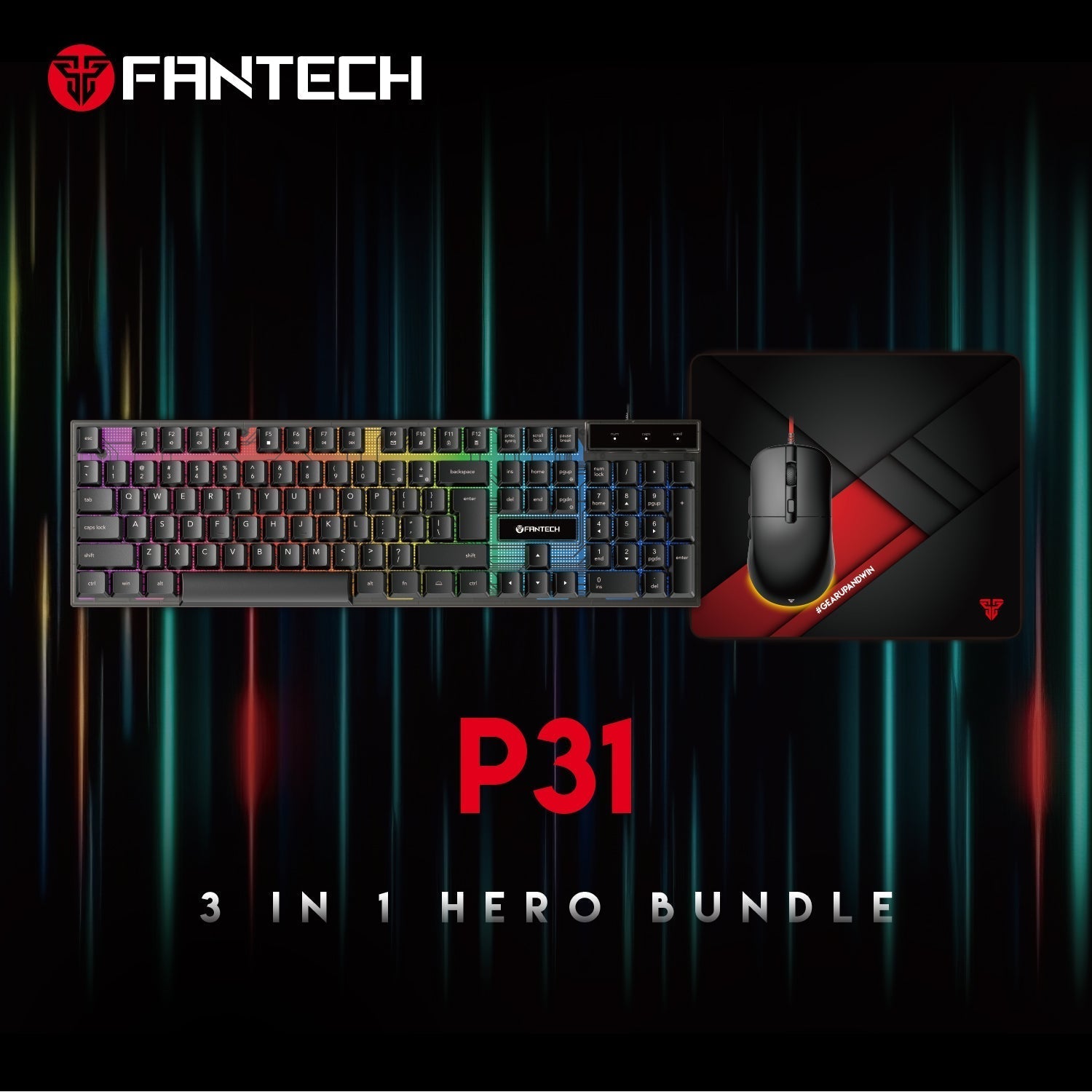 FANTECH P31 HERO BUNDLE GAMING SET FANTECH 25