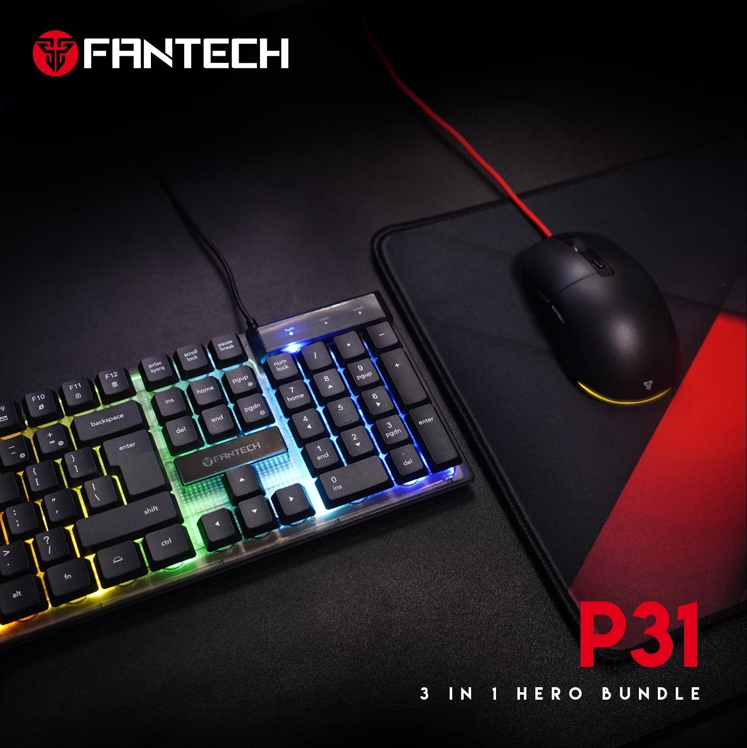 FANTECH P31 HERO BUNDLE GAMING SET FANTECH 25