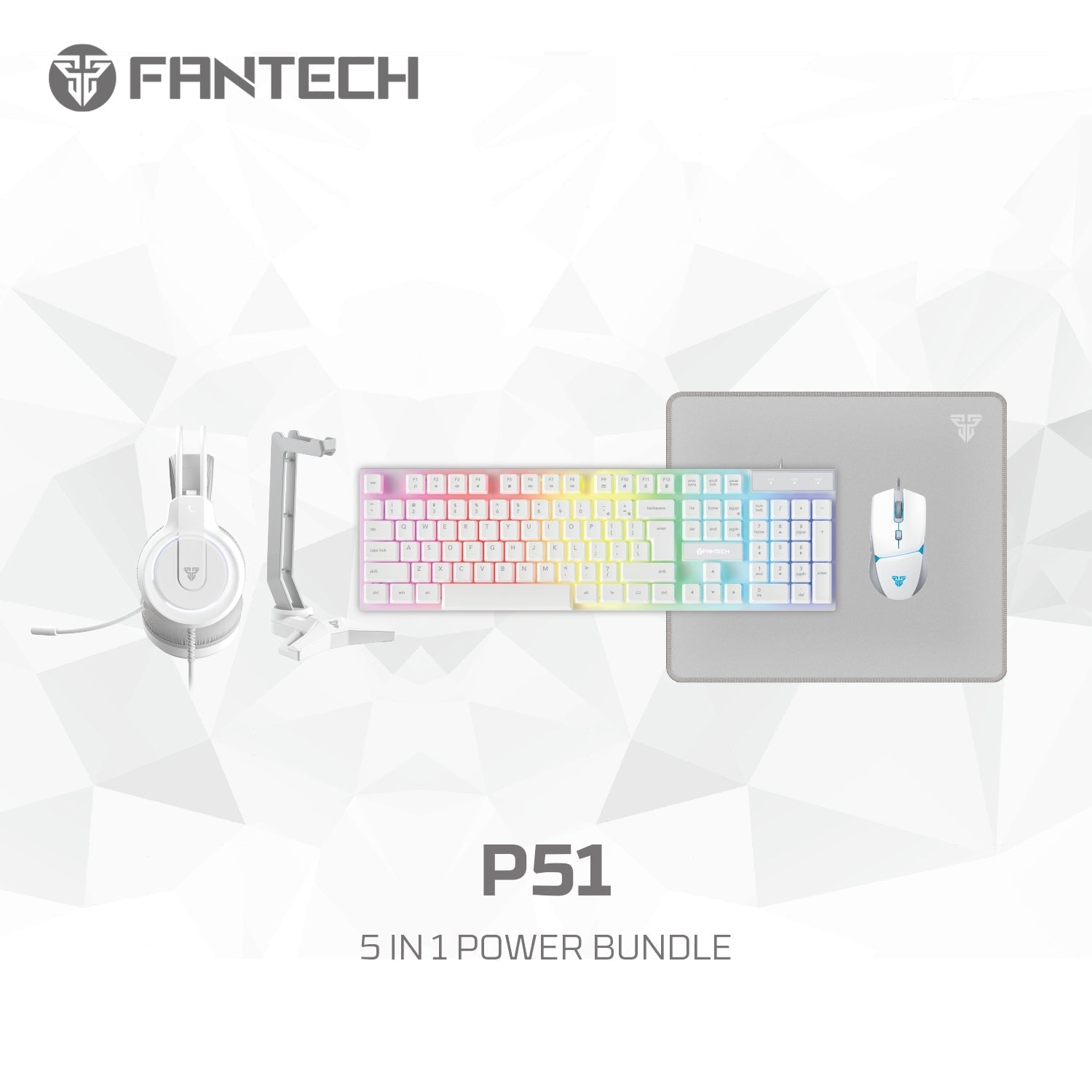 FANTECH P51 Power Bundle Gaming Keyboard and Mouse Keyboard