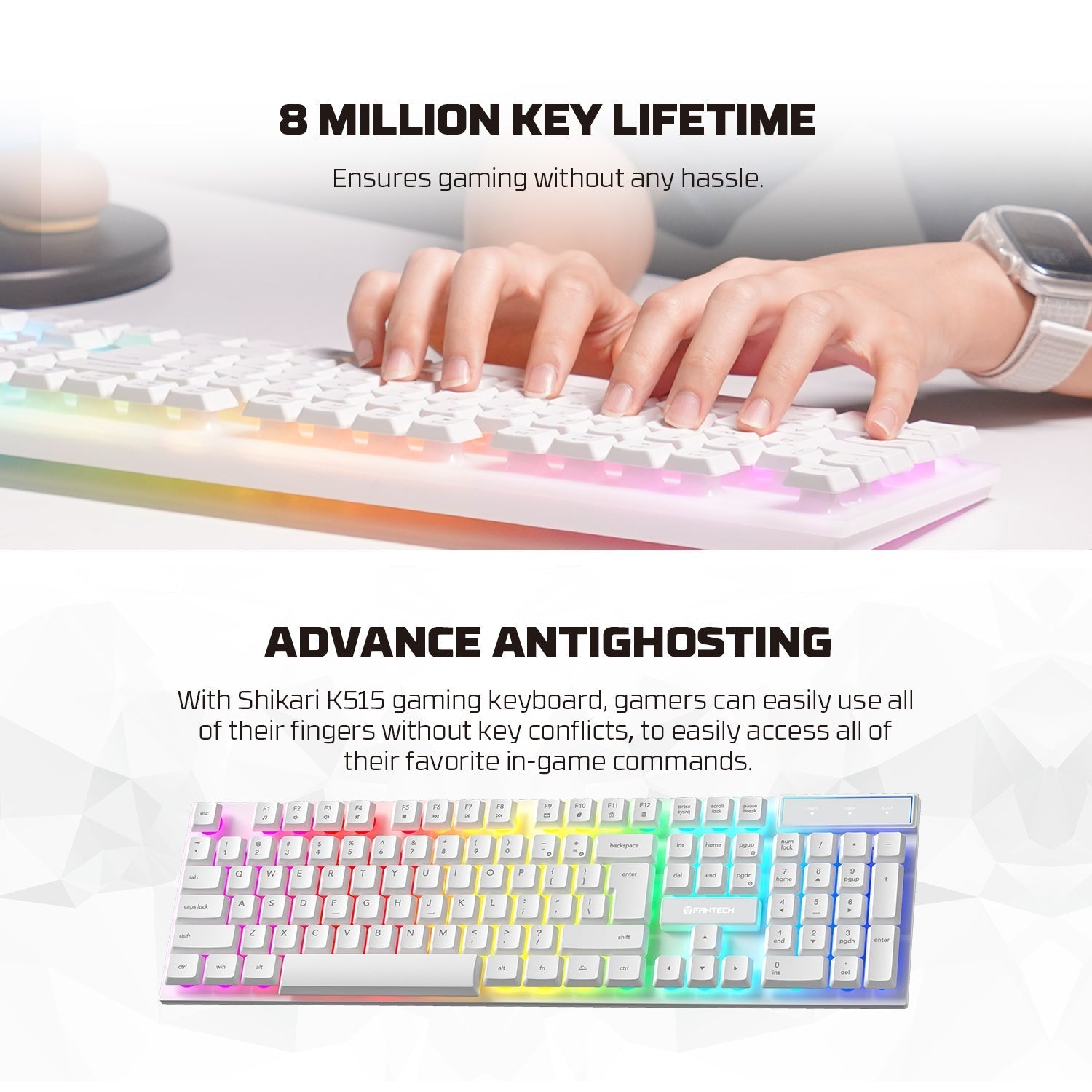 FANTECH P51 Power Bundle Gaming Keyboard and Mouse Keyboard