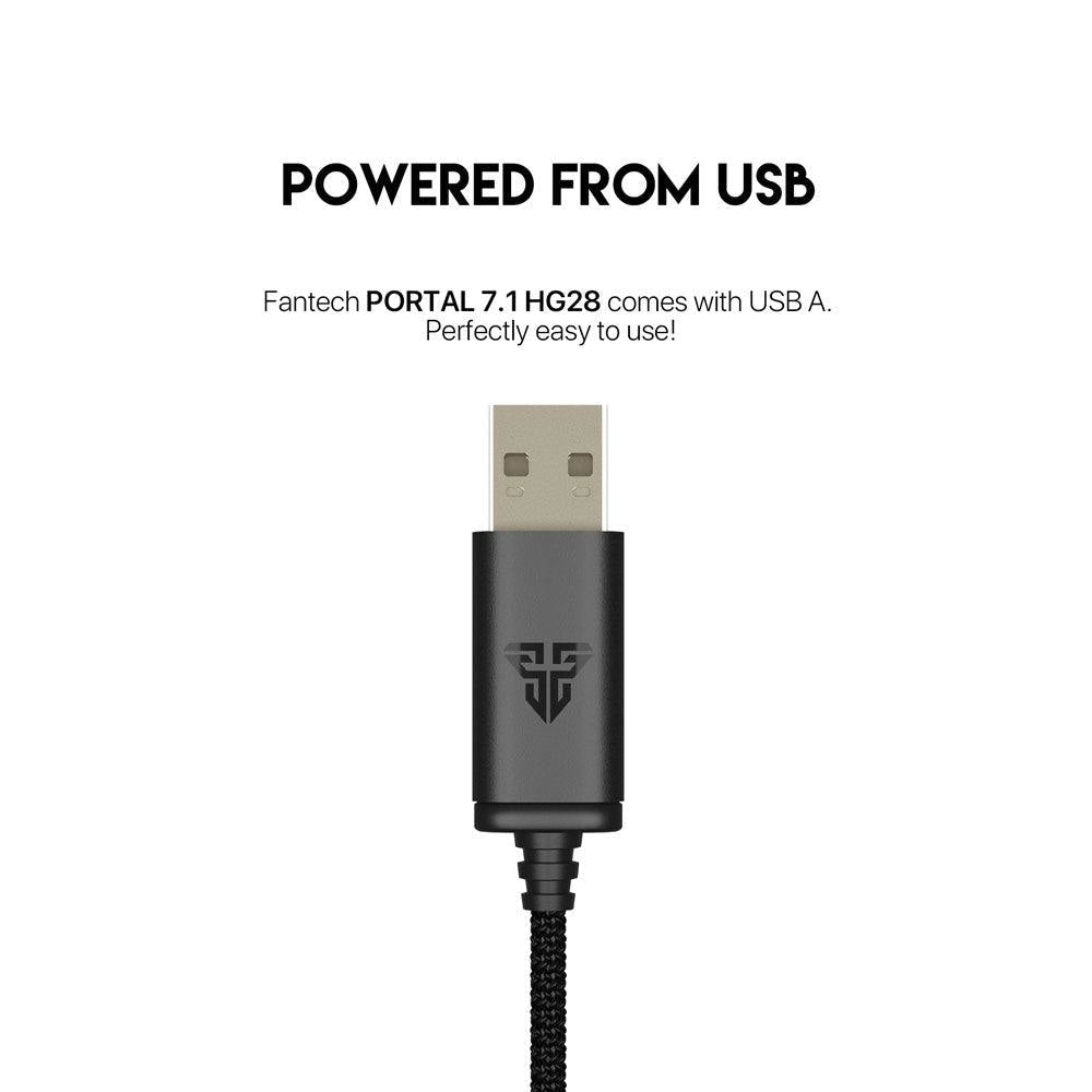 Fantech Portal 7.1 HG28 Virtual Surround Gaming Headset Audio