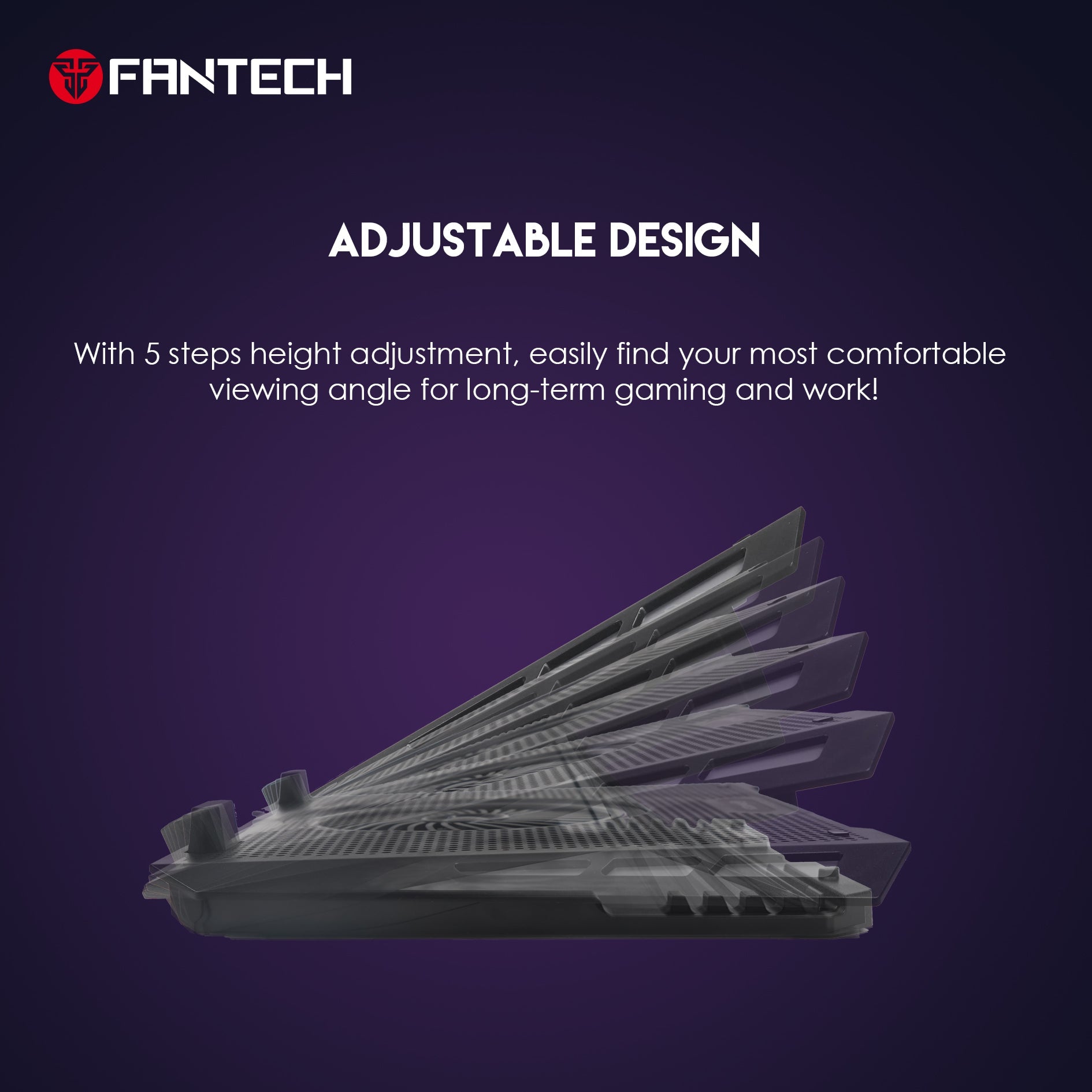 Fantech RGB Notebook Laptop Cooling Pad NC20 Cooling Stands