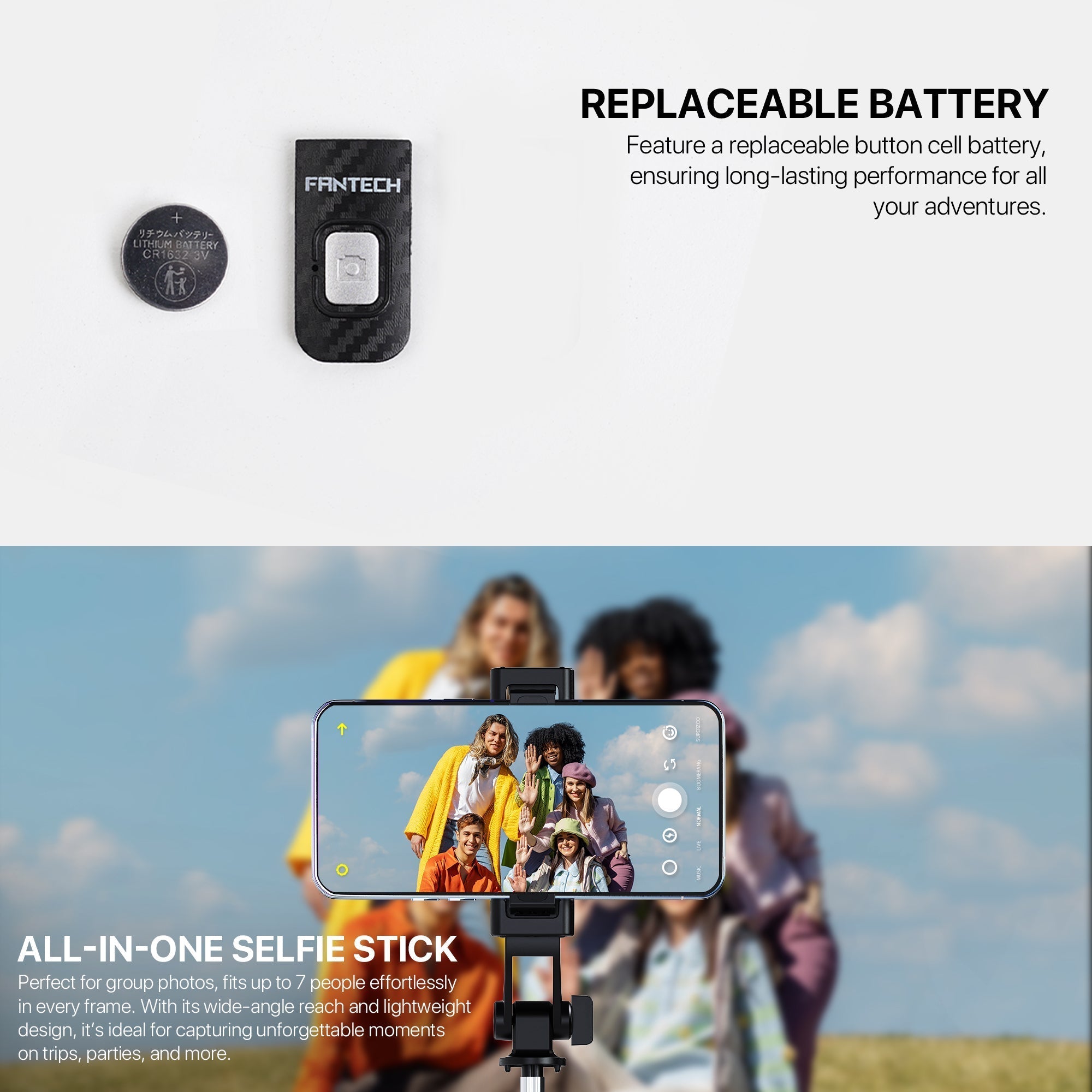 Fantech Selfie Stick SS100 New Arrivals