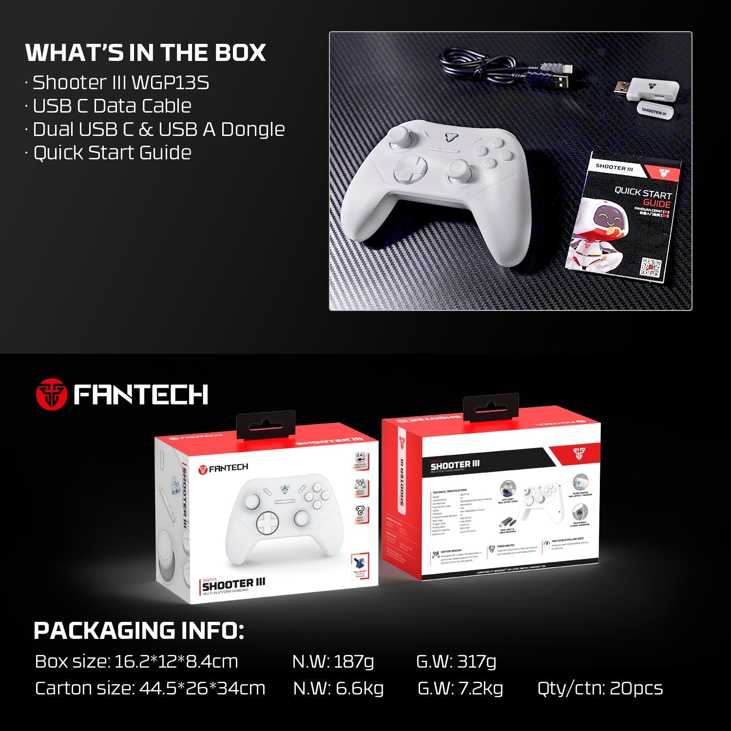 FANTECH SHOOTER II WGP13s CONTROLLER Console