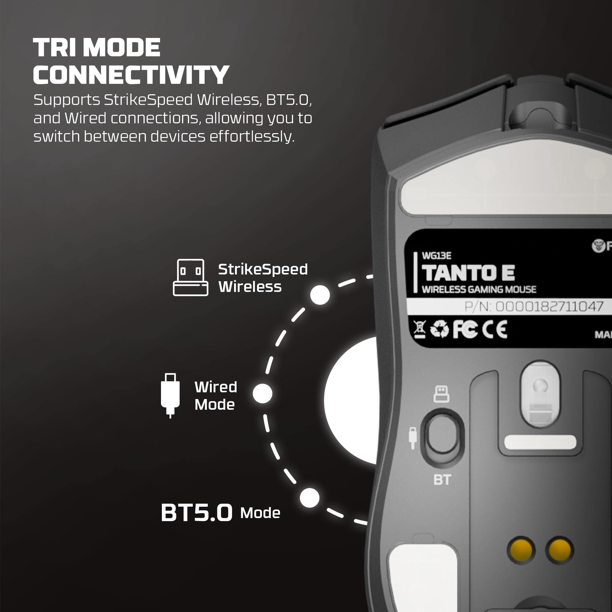 Fantech Tantoe Wg13e Wireless Mouse Three-mode Switching and Magnetic Rechargeable Dock Pixart Paw3311 Up to 45 Hours