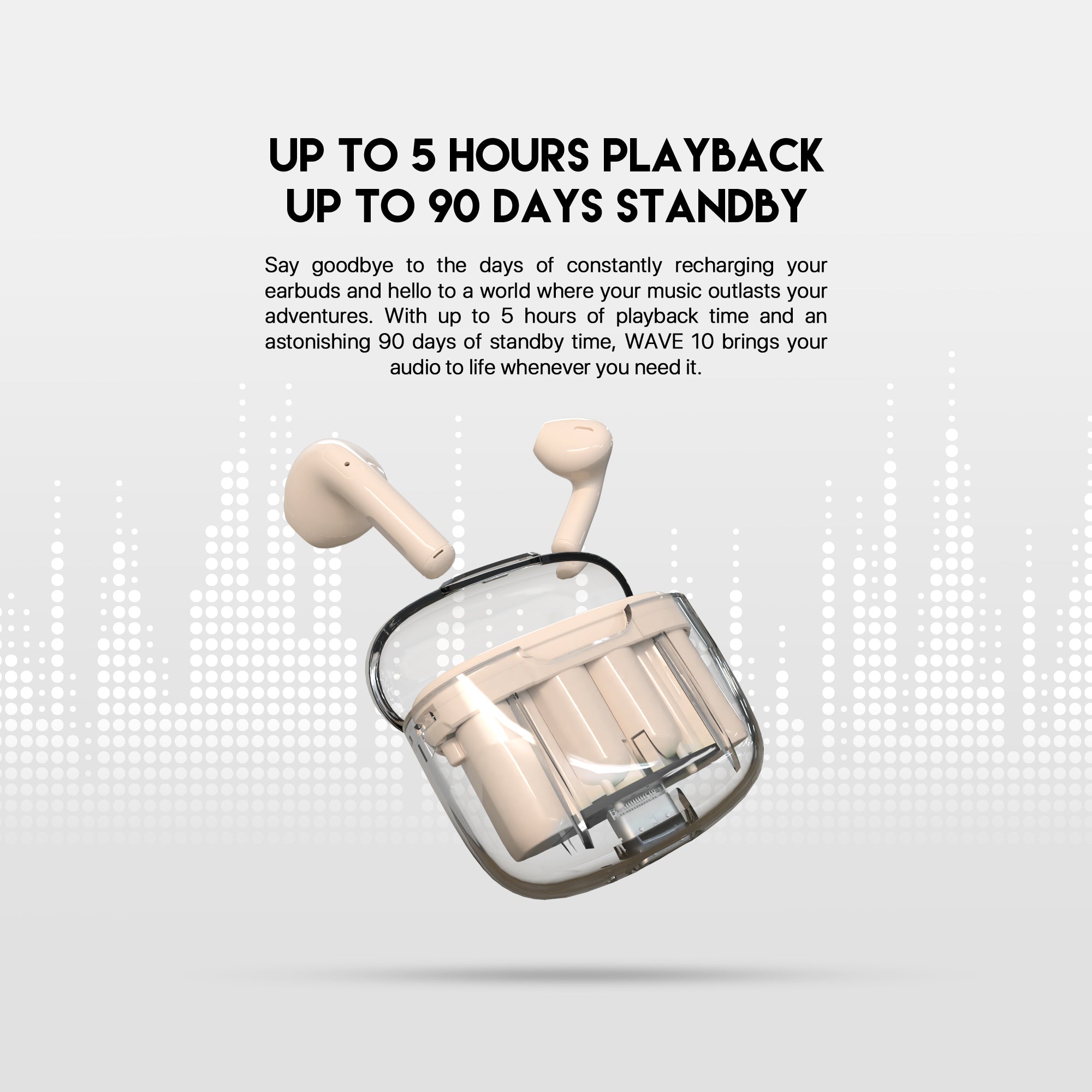 Fantech TWS Bluetooth Wireless Wave 10 TW10 Built in Microphone Audio