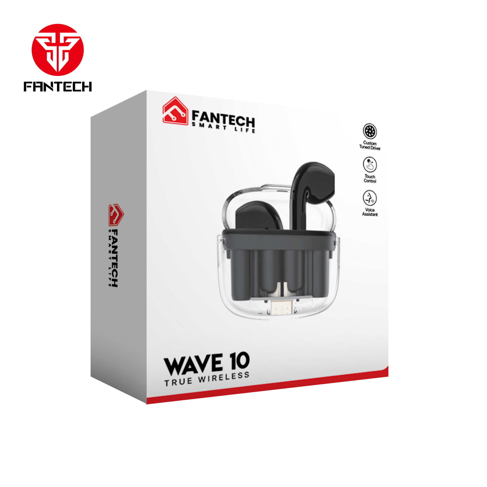 Fantech TWS Bluetooth Wireless Wave 10 TW10 Built in Microphone Audio