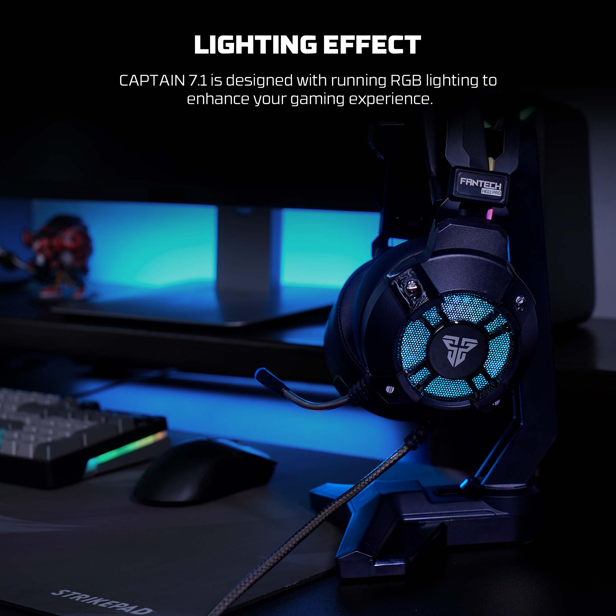 FANTECH VIBRATION HG11 PRO 7.1 SPACE EDITION GAMING HEADSET Headset 7.1