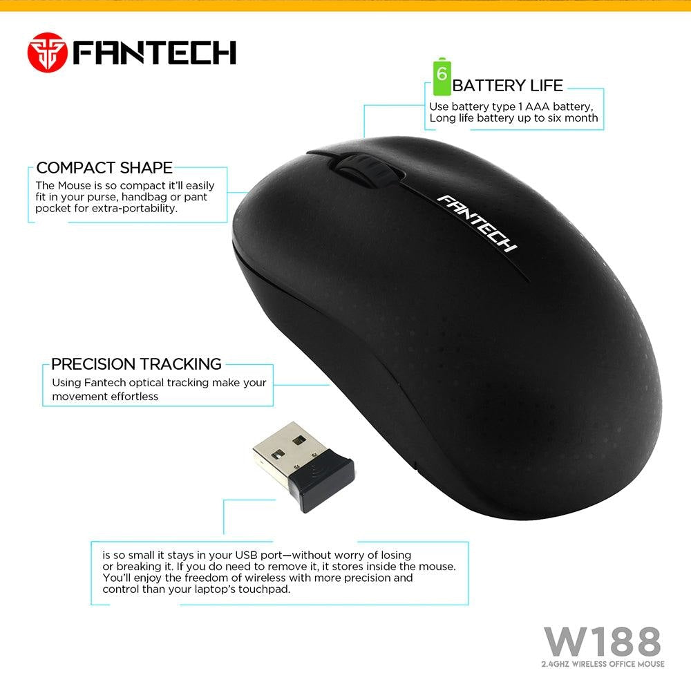 FANTECH W188 Wireless Mouse Mouse