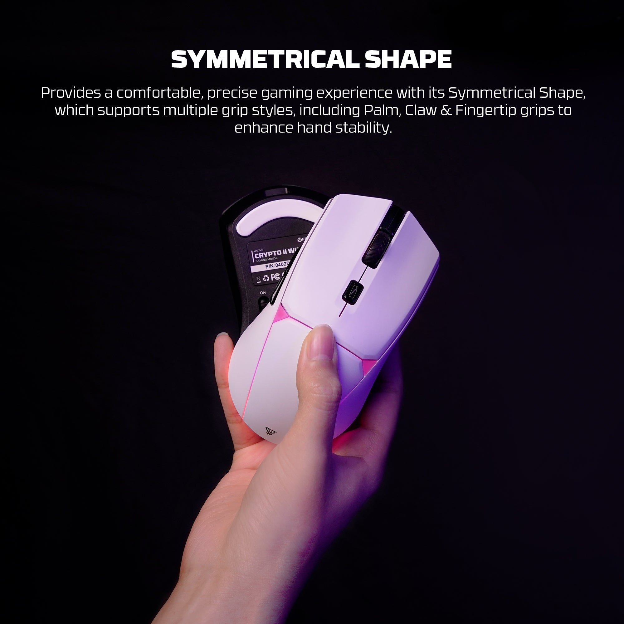 FANTECH WG7V2 CRYPTO II Wireless Gaming Mouse White Mouse