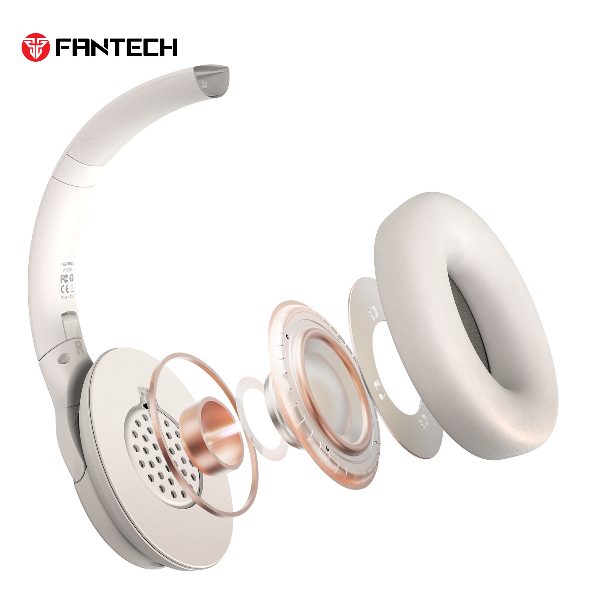 FANTECH WH05A GO VIBE ANC WIRELESS HEADSET BAIGE Wireless Headset