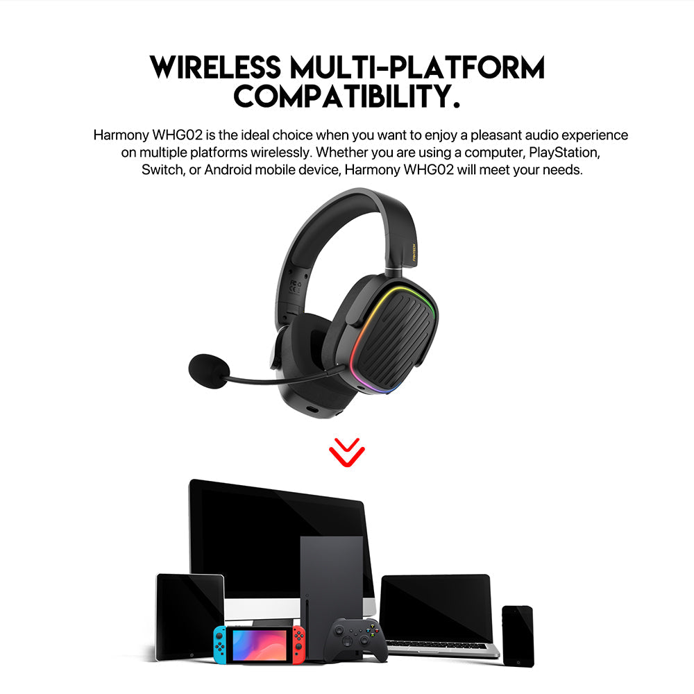 Fantech WHG02 Wireless Headset Harmony New Arrivals