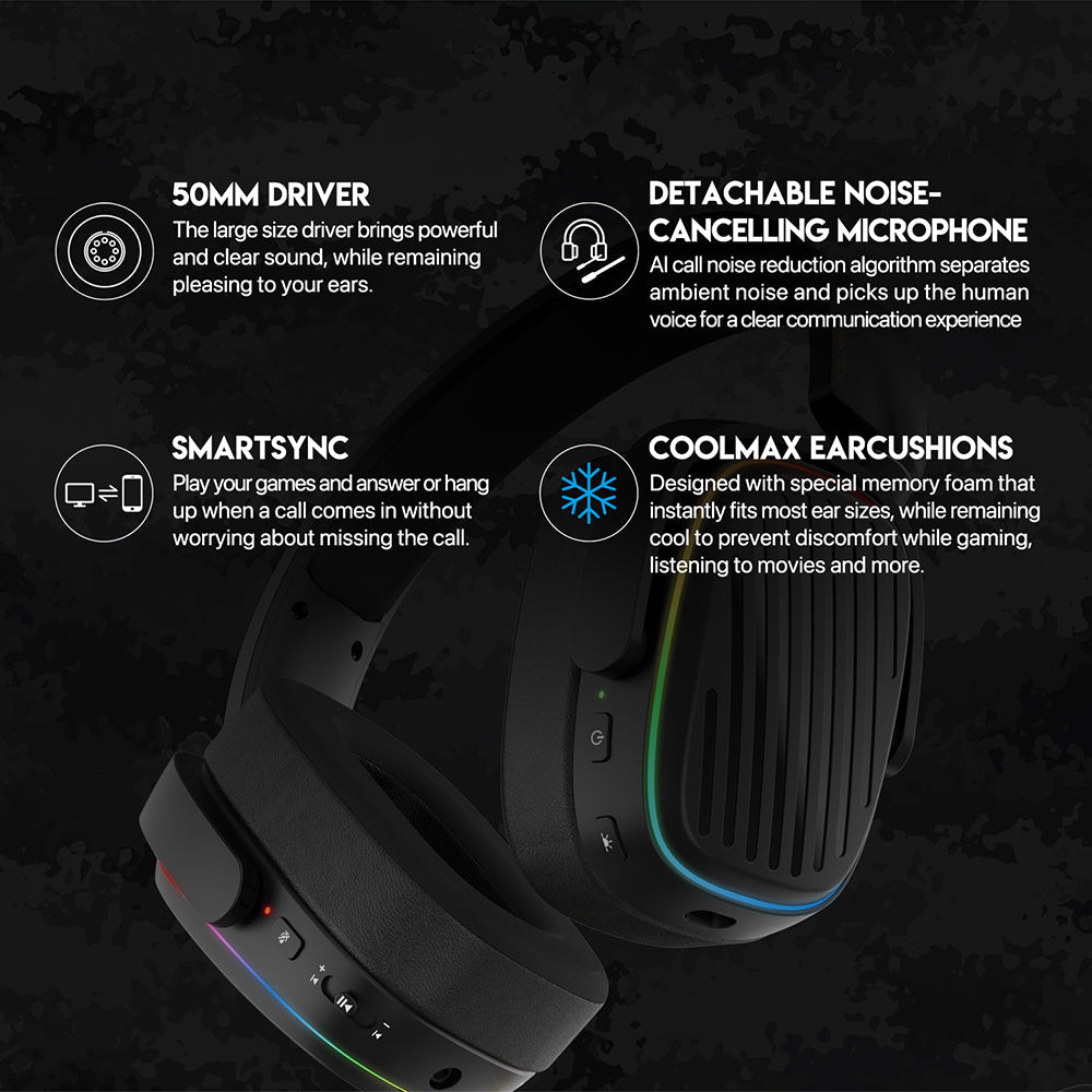 Fantech WHG02 Wireless Headset Harmony New Arrivals