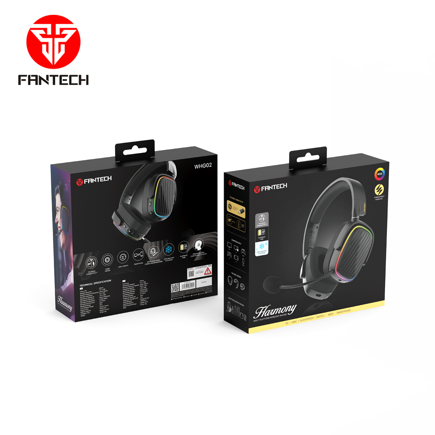 Fantech WHG02 Wireless Headset Harmony New Arrivals