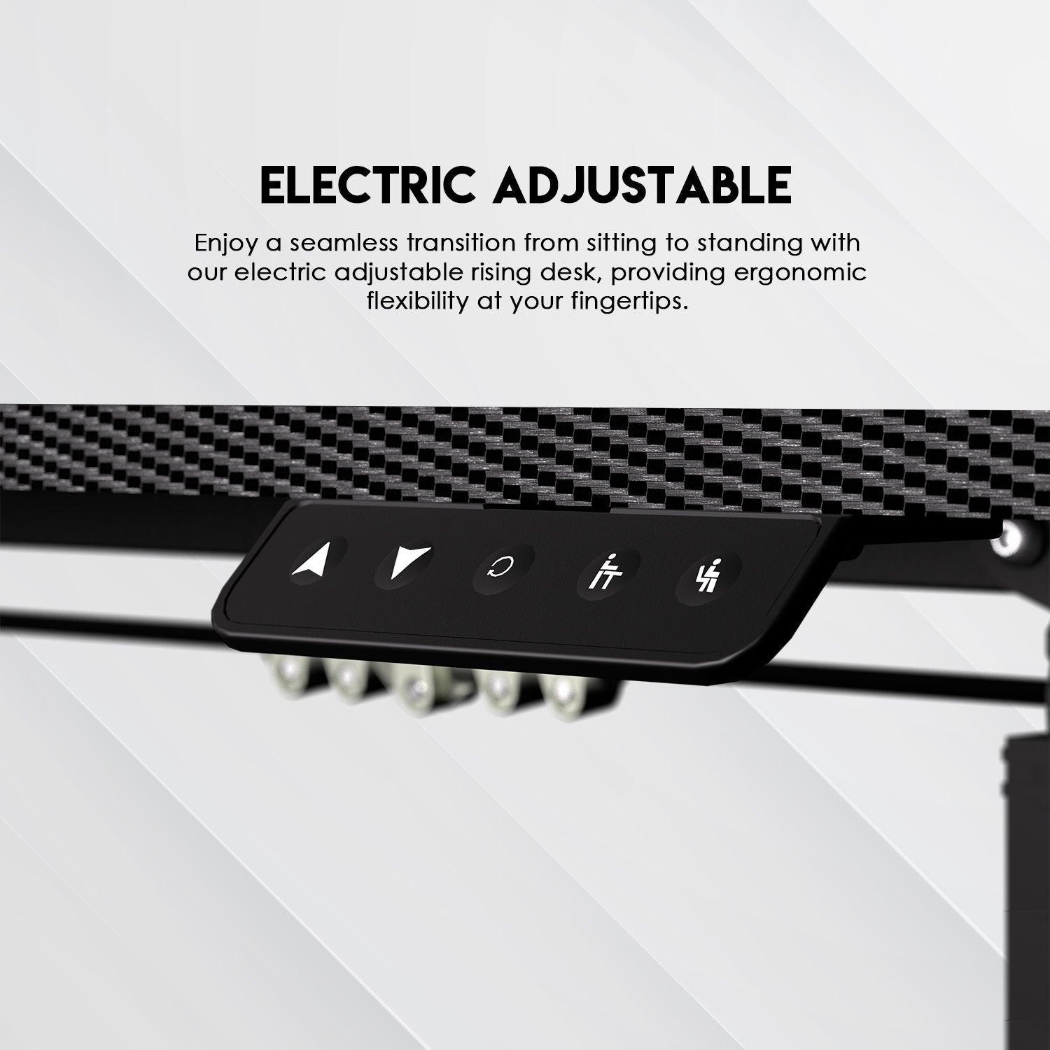 Fantech WS311 Work Station Adjustable Rising Desk Desk & Chair