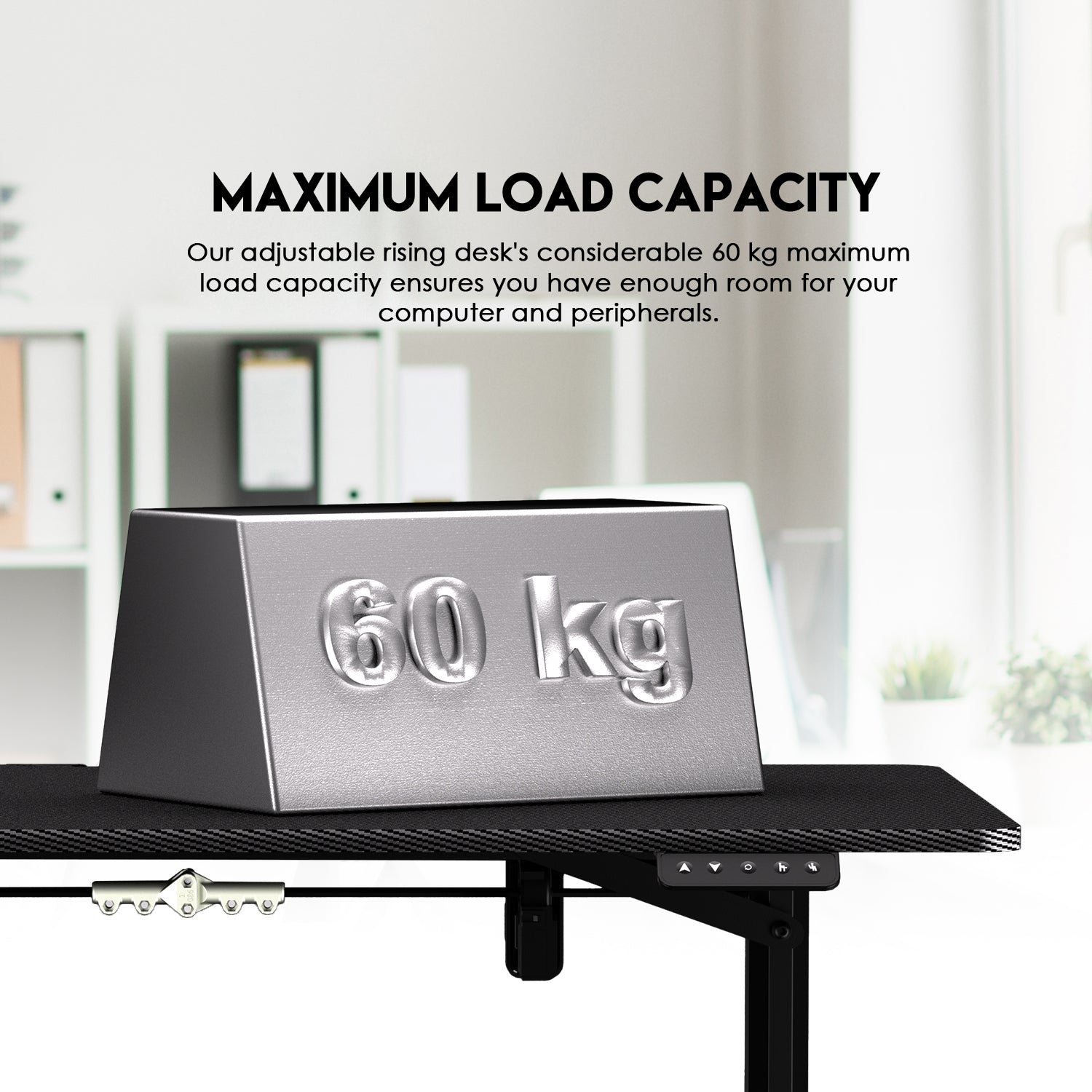 Fantech WS311 Work Station Adjustable Rising Desk Desk & Chair